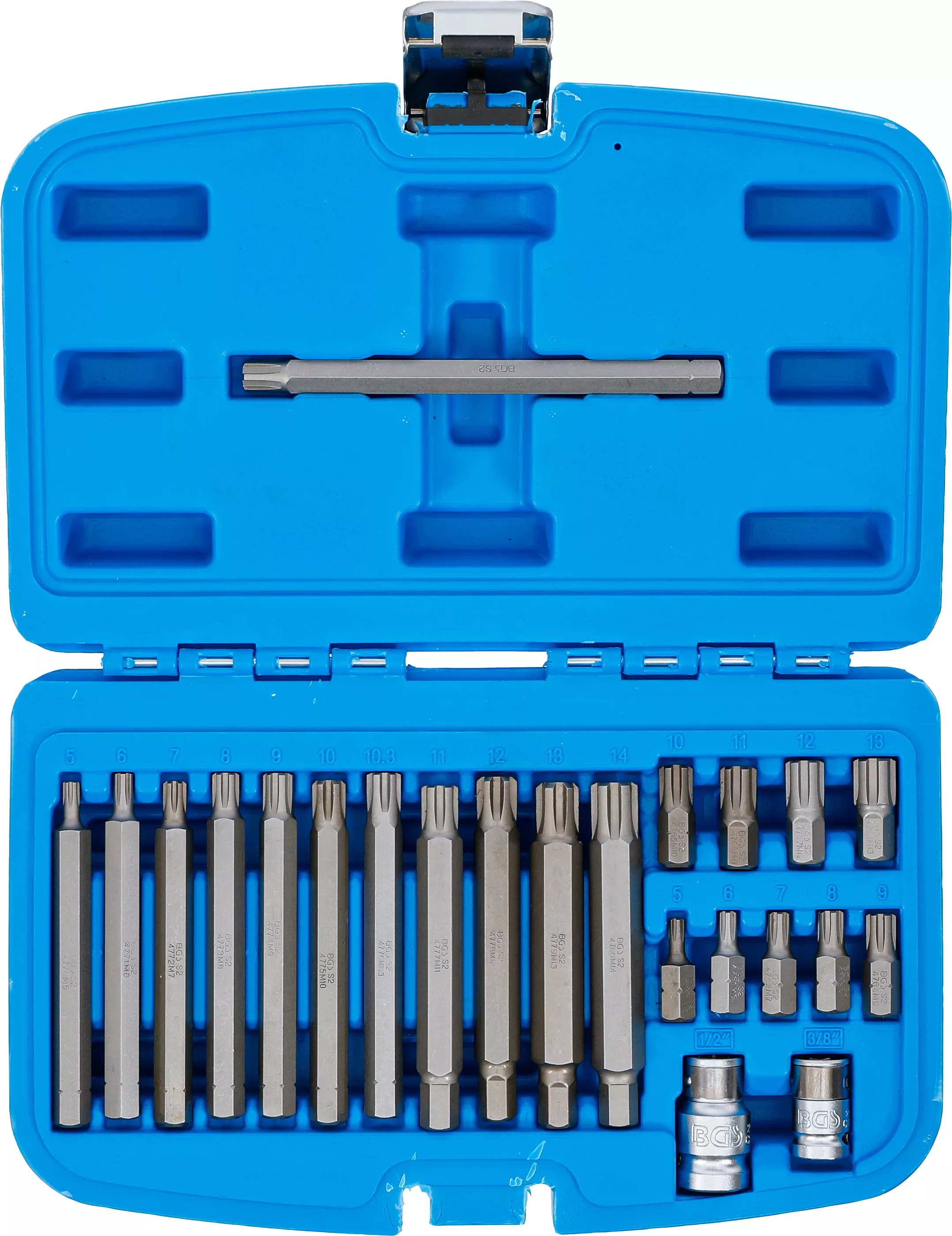 Set biti | Antrenare 6 colturi exterior 10 mm (3/8") | Profil pana (pentru Ribe) | 22 piese [4]