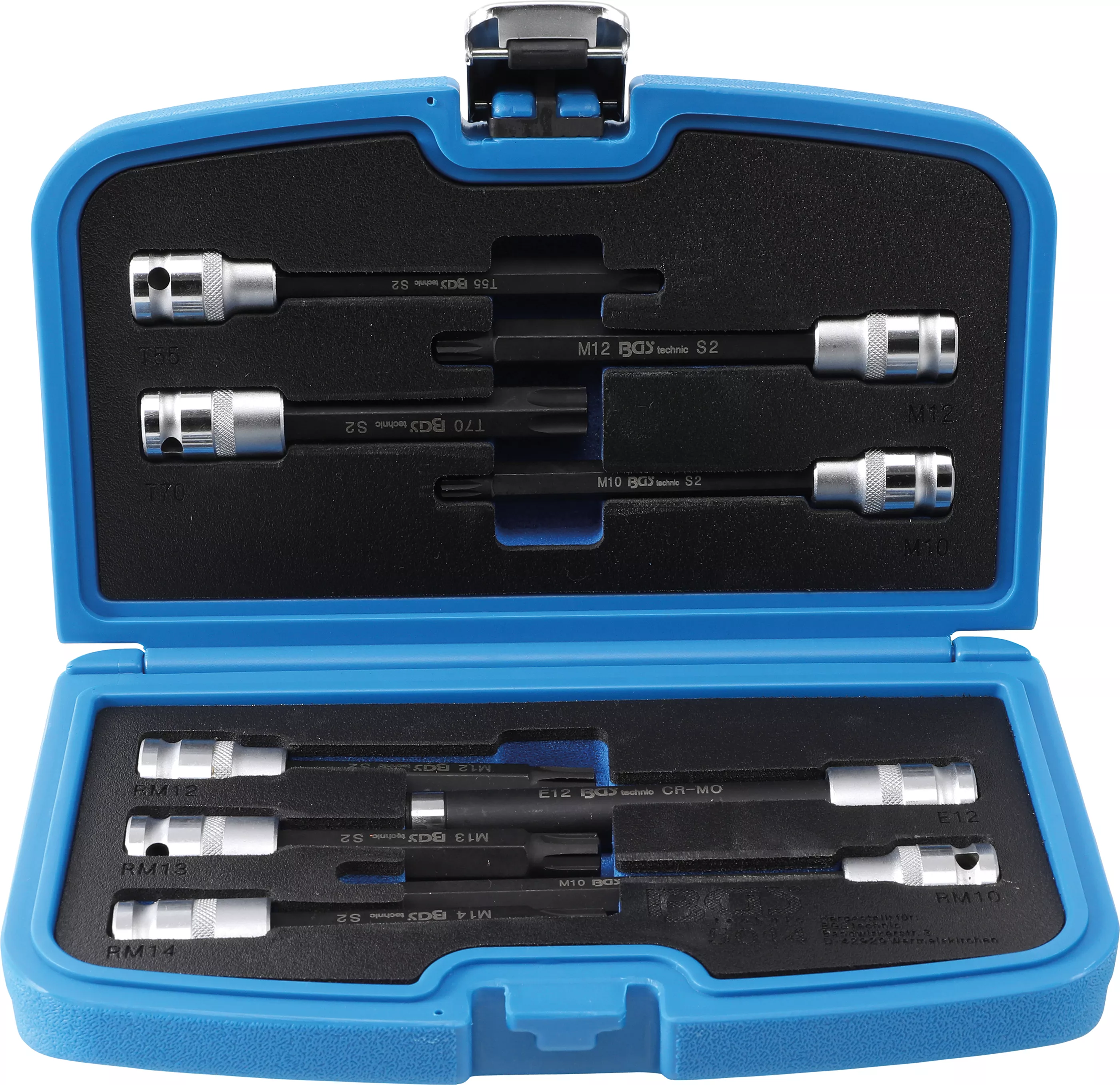 Bituri - Set biti | pentru suruburi cap cilindric | 12,5 mm (1/2") | 9 piese