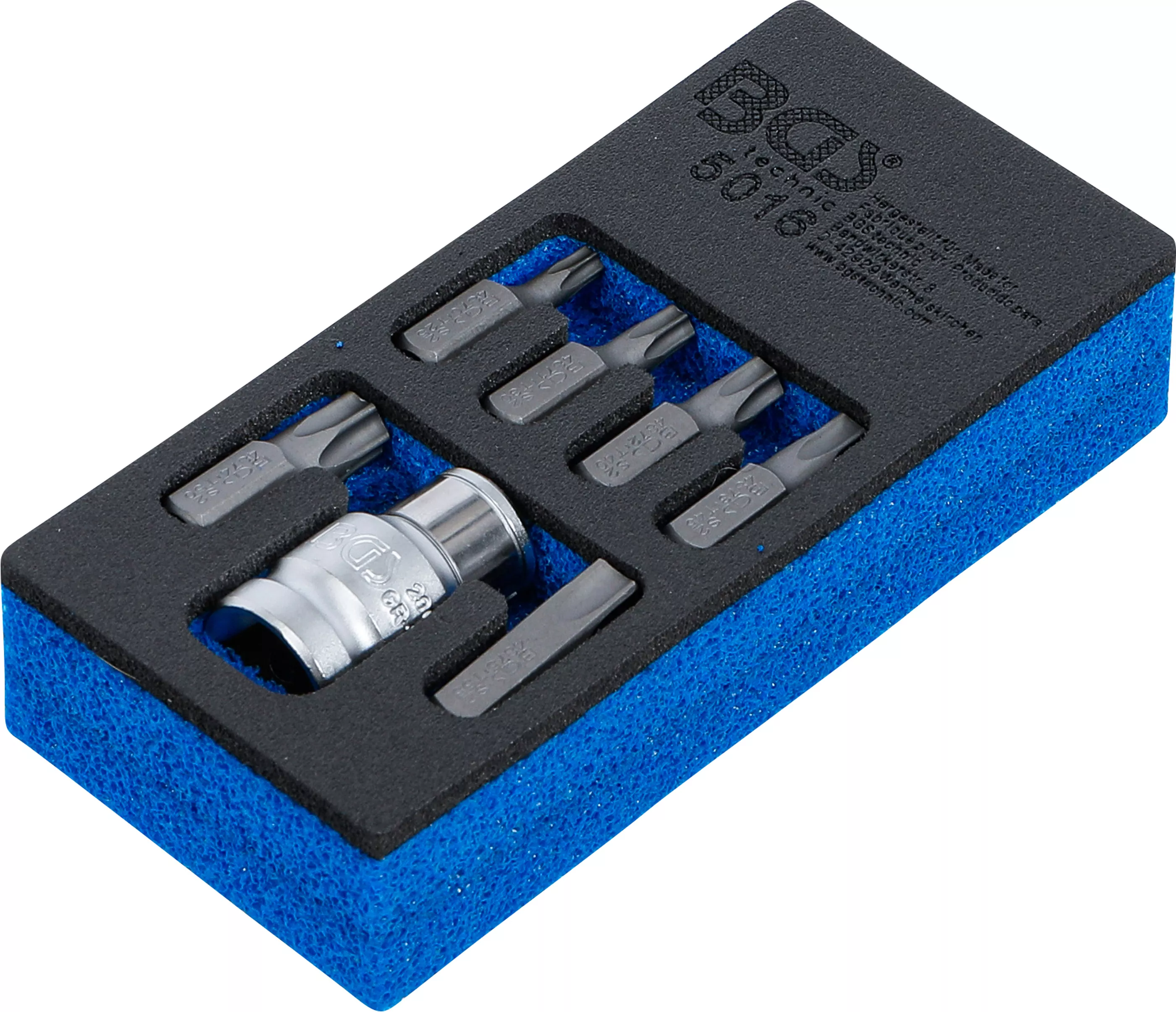 Set biti surubelnita | Antrenare 6 colturi exterior 10 mm (3/8") | Profil T (pentru Torx) | 7 piese [2]