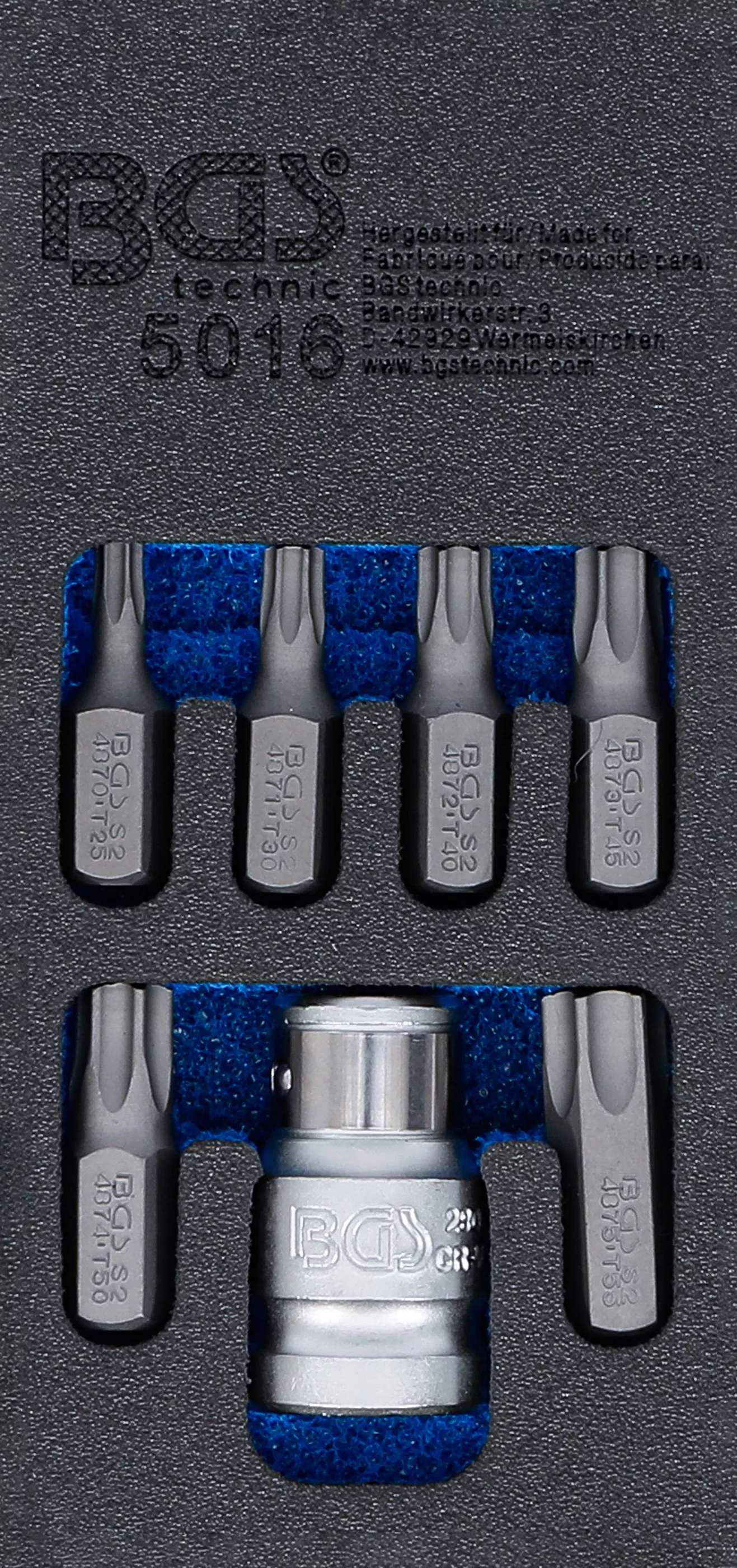 Bituri - Set biti surubelnita | Antrenare 6 colturi exterior 10 mm (3/8") | Profil T (pentru Torx) | 7 piese