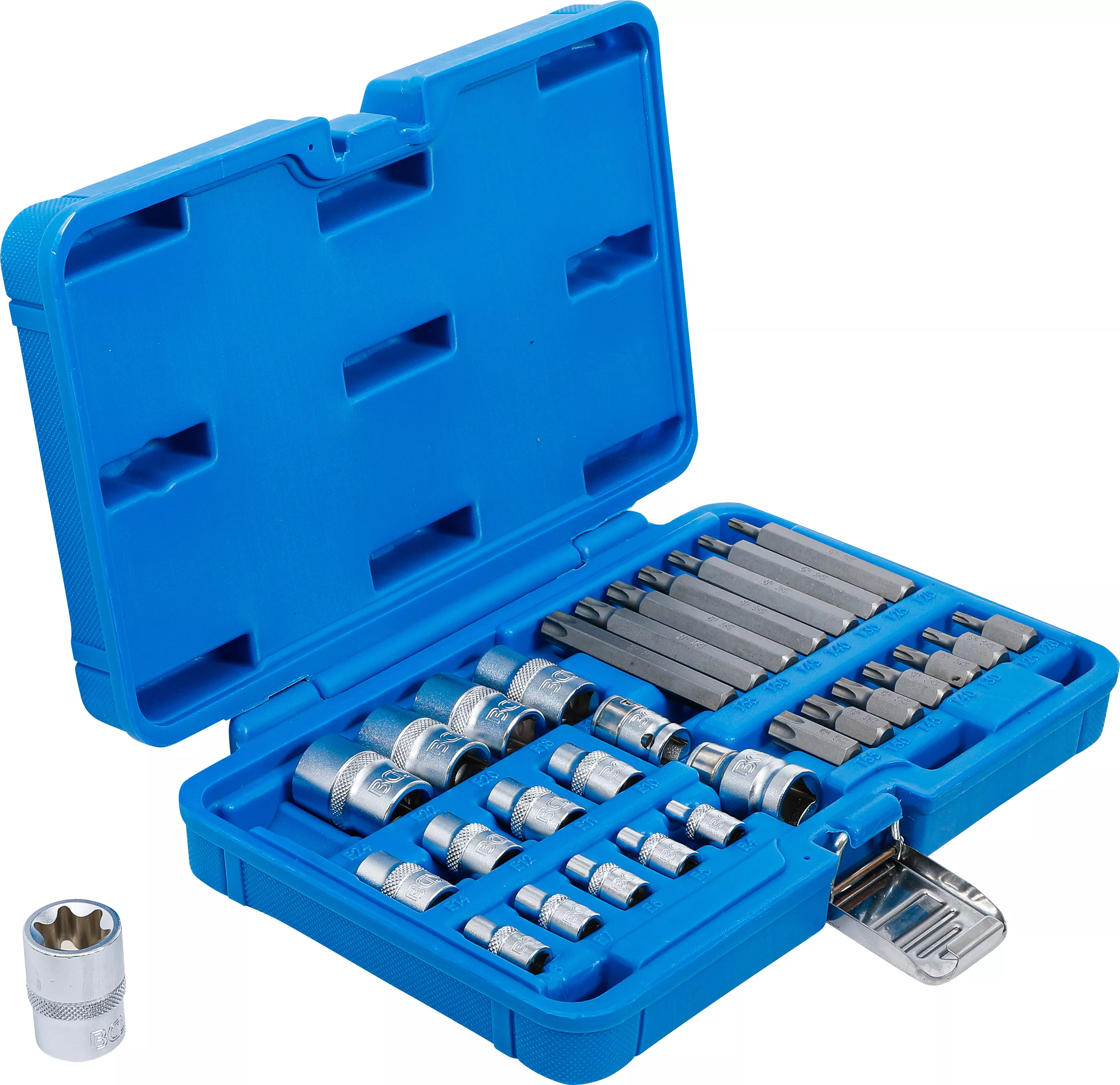 Set biti si chei tubulare | Profil E / Profil T (pentru Torx) | 30 piese [2]