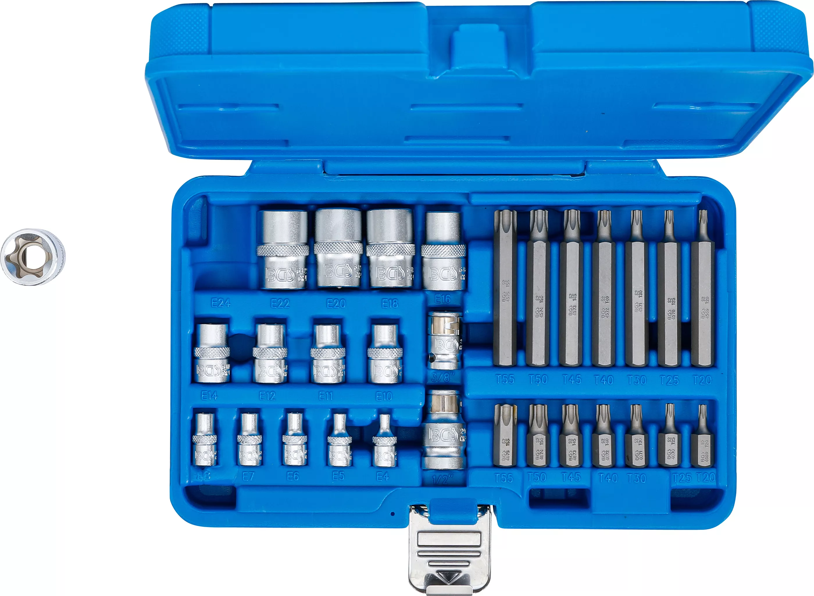 Set biti si chei tubulare | Profil E / Profil T (pentru Torx) | 30 piese [4]