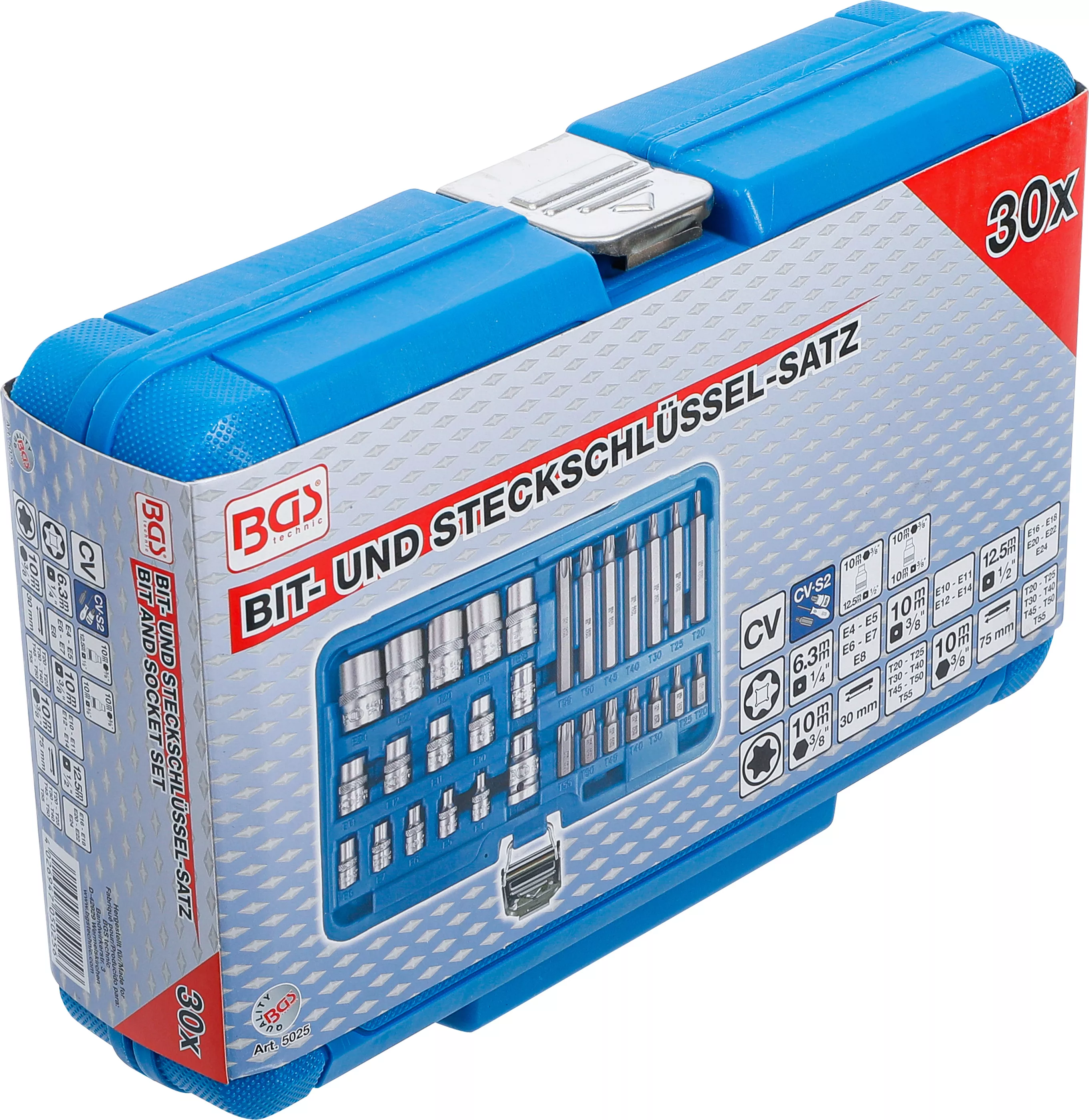 Set biti si chei tubulare | Profil E / Profil T (pentru Torx) | 30 piese [6]