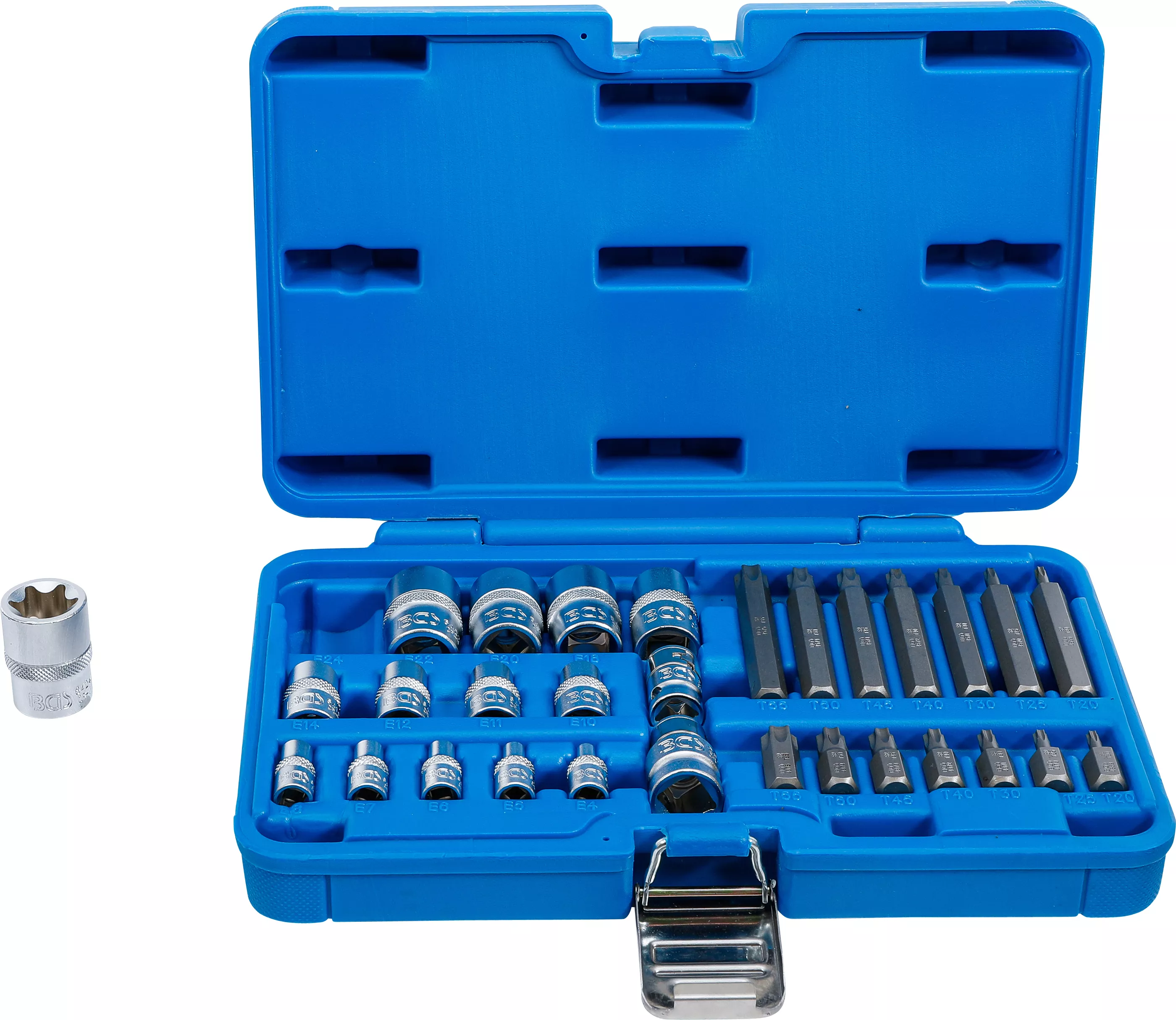 Bituri - Set biti si chei tubulare | Profil E / Profil T (pentru Torx) | 30 piese