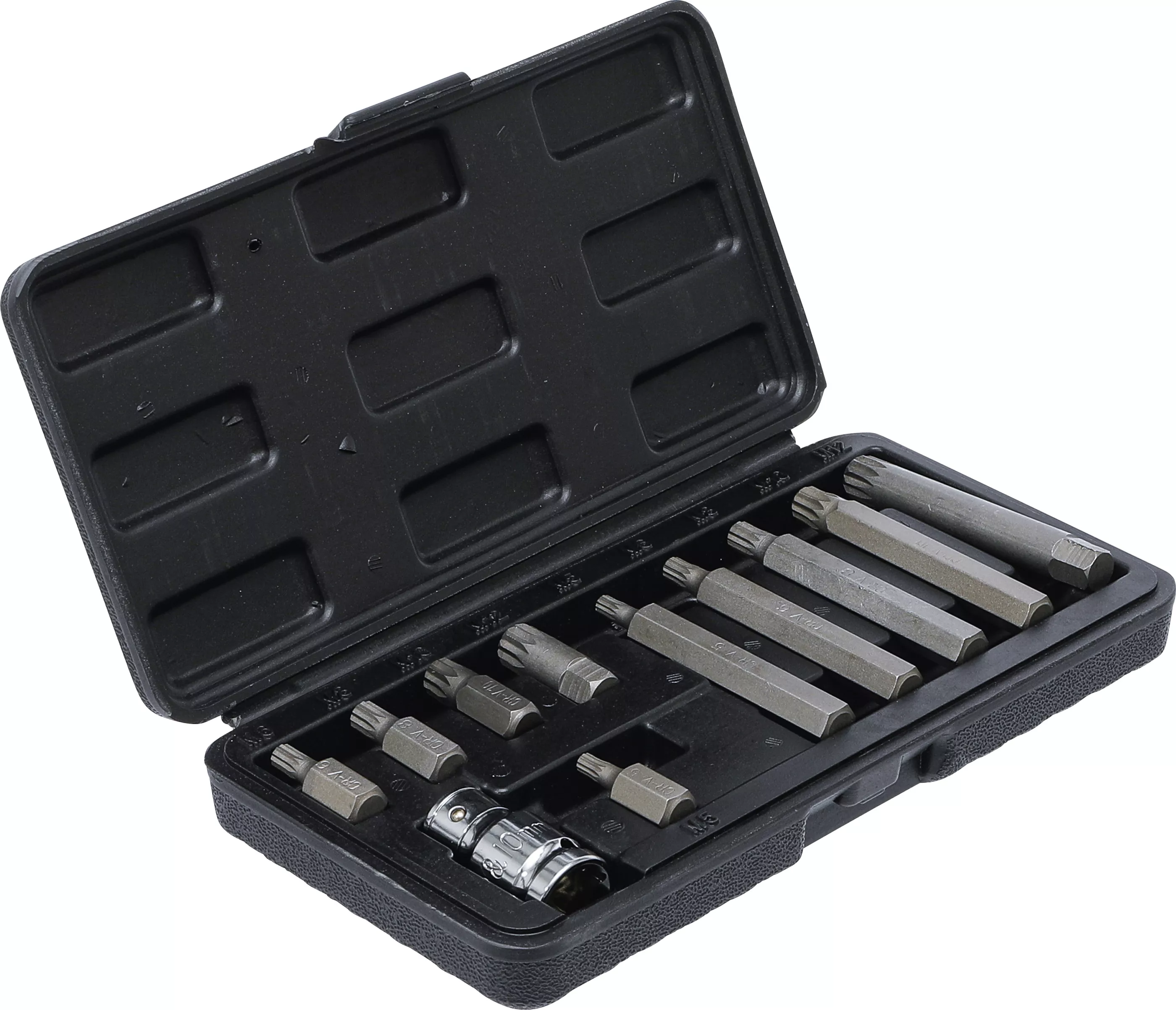 Set biti | Antrenare hexagon exterior 10 mm (3/8") | dantura interioara multipla (pentru XZN) | 11 piese [2]