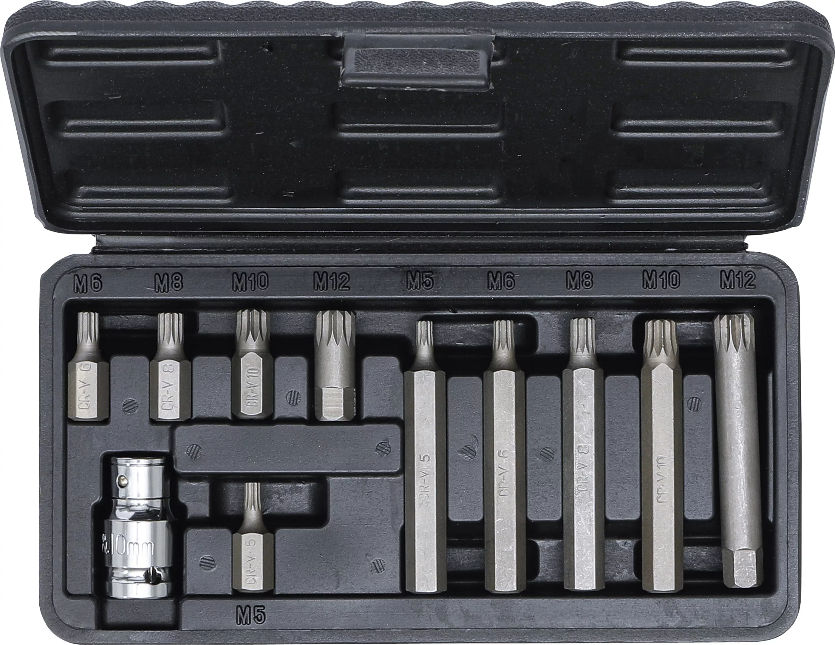 Set biti | Antrenare hexagon exterior 10 mm (3/8") | dantura interioara multipla (pentru XZN) | 11 piese [4]