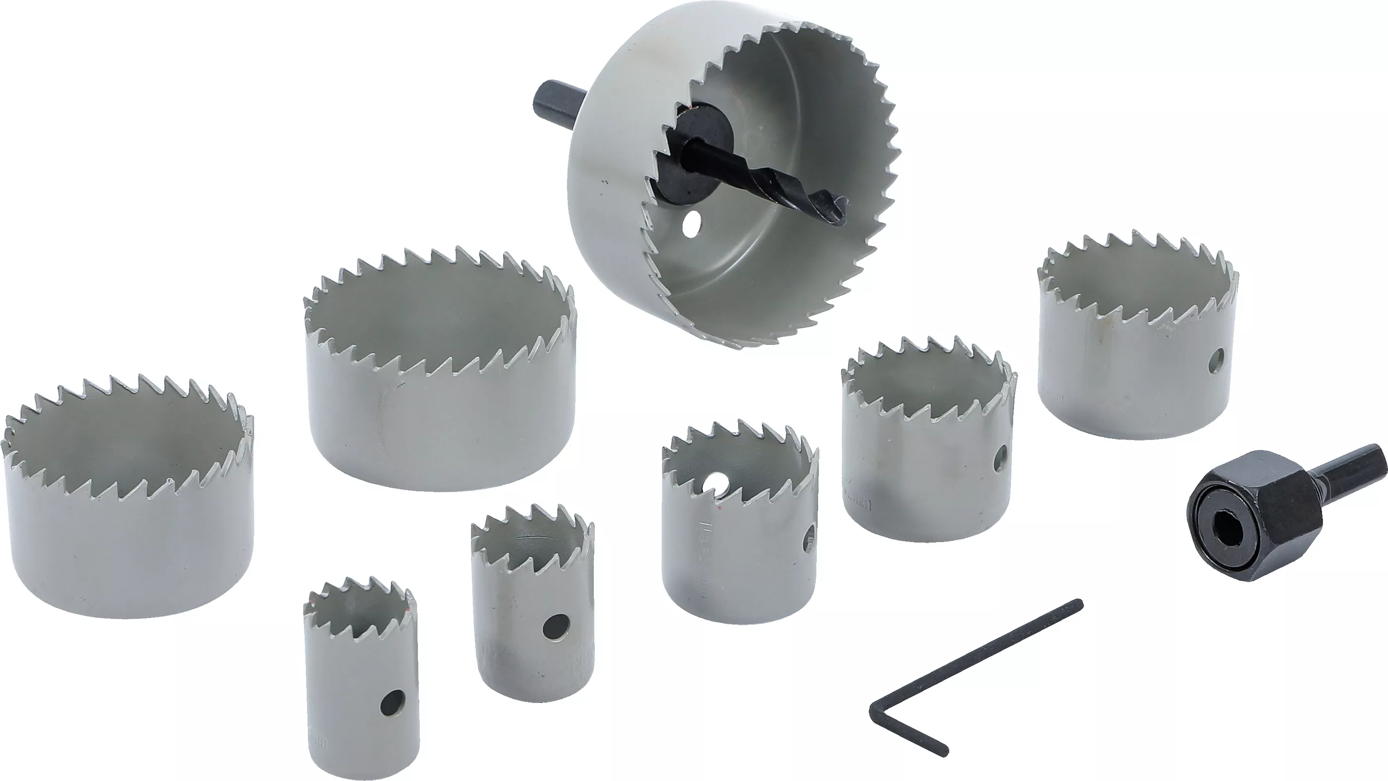 Set coroane de taiere | o 19 - 64 mm | Adancime 24 mm | 11 piese [1]