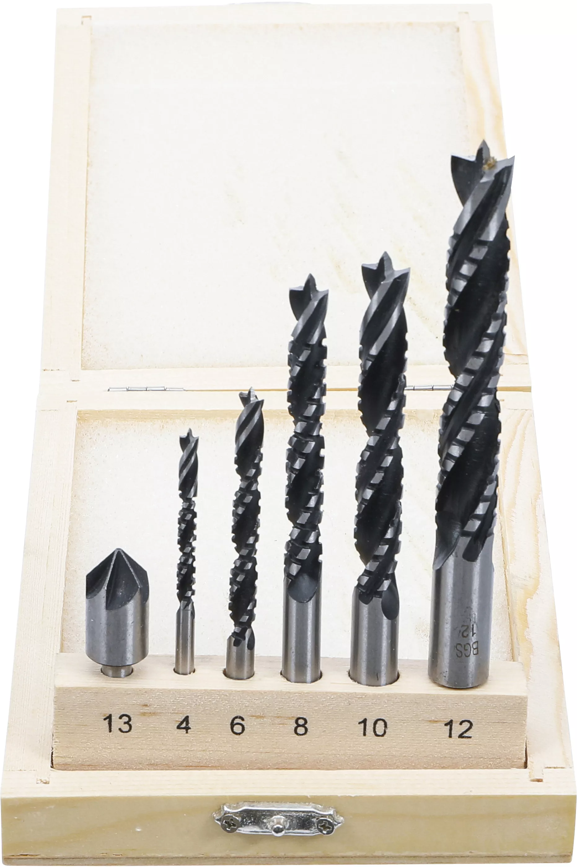 Burghie - Set burghie-freza coroane lemn | 4 - 12 mm | 6 piese