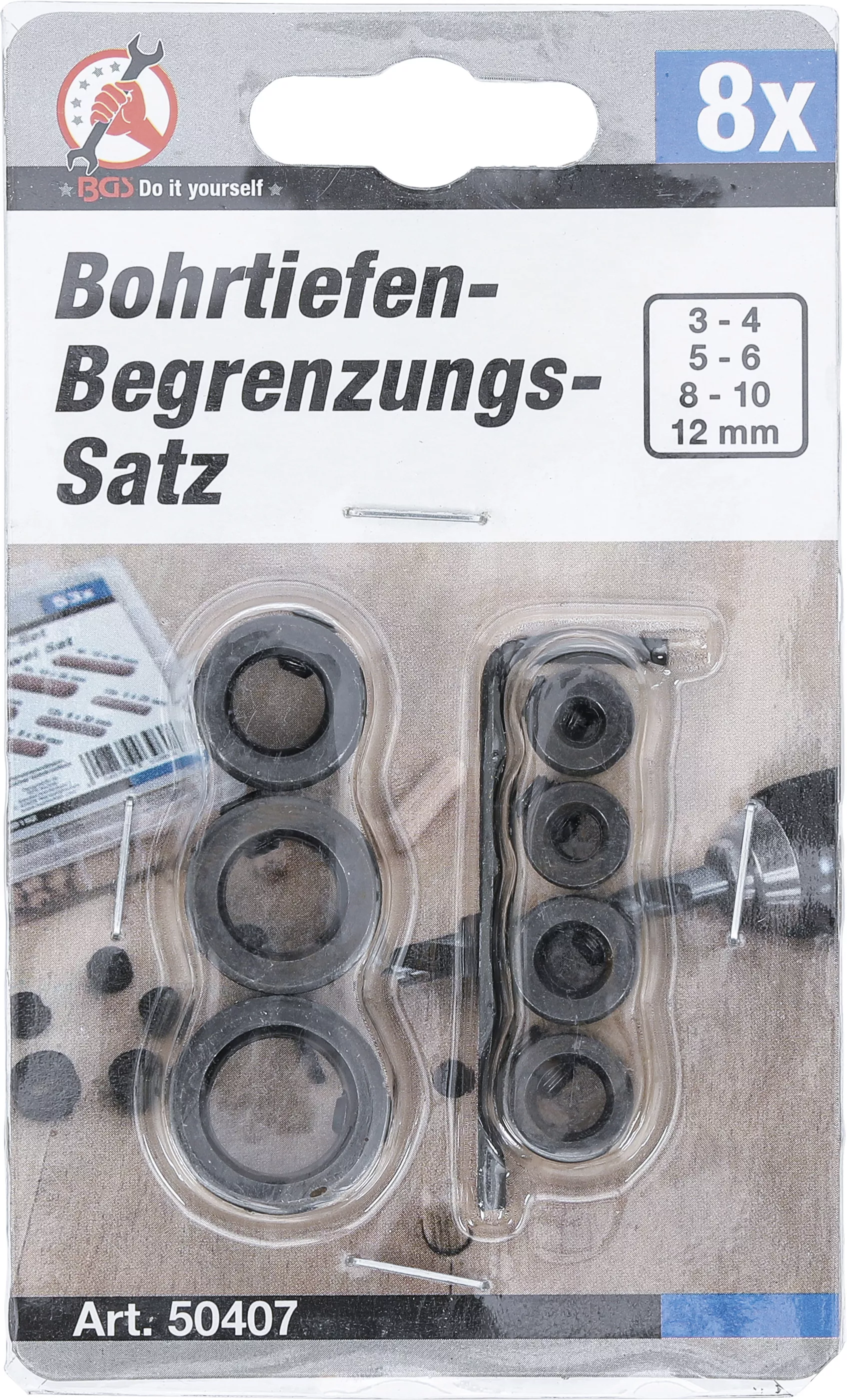 Set limitator adancime gaurire | 8 piese [3]