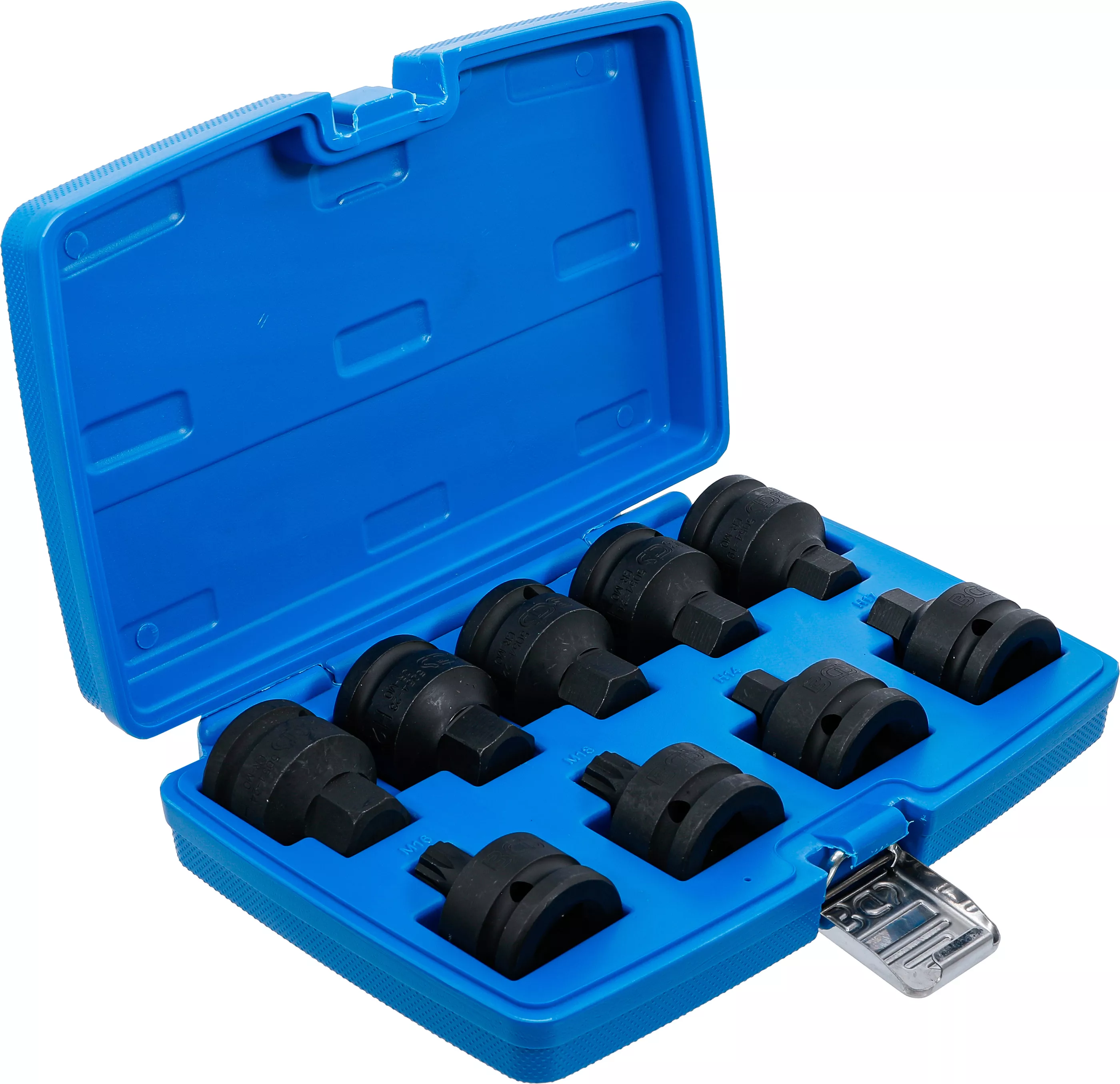 Set capete biti de impact | 20 mm (3/4") | hexagon interior, Dantura interioara multipla (pentru XZN) | 9 piese [2]