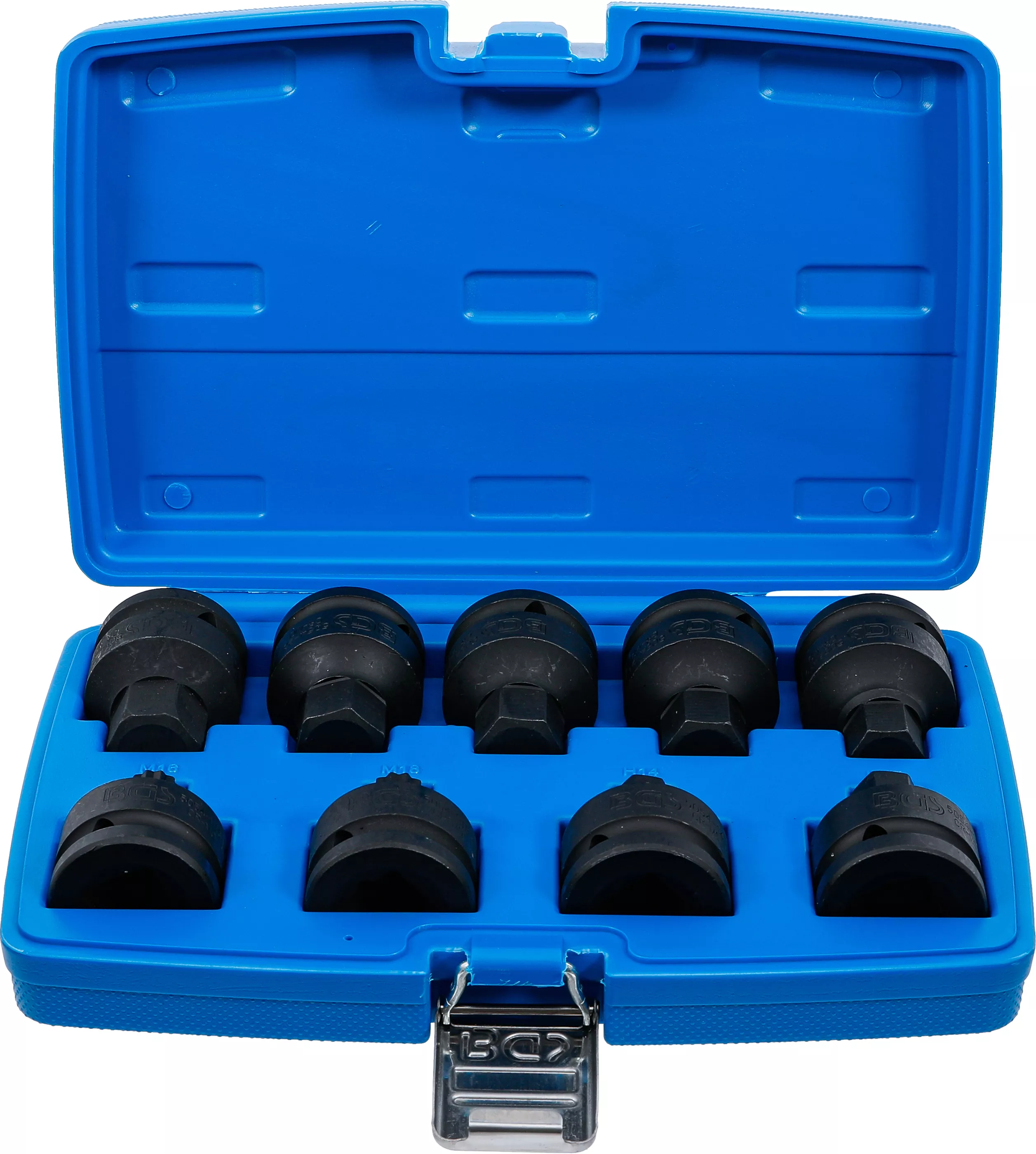 Set capete biti de impact | 20 mm (3/4") | hexagon interior, Dantura interioara multipla (pentru XZN) | 9 piese [1]