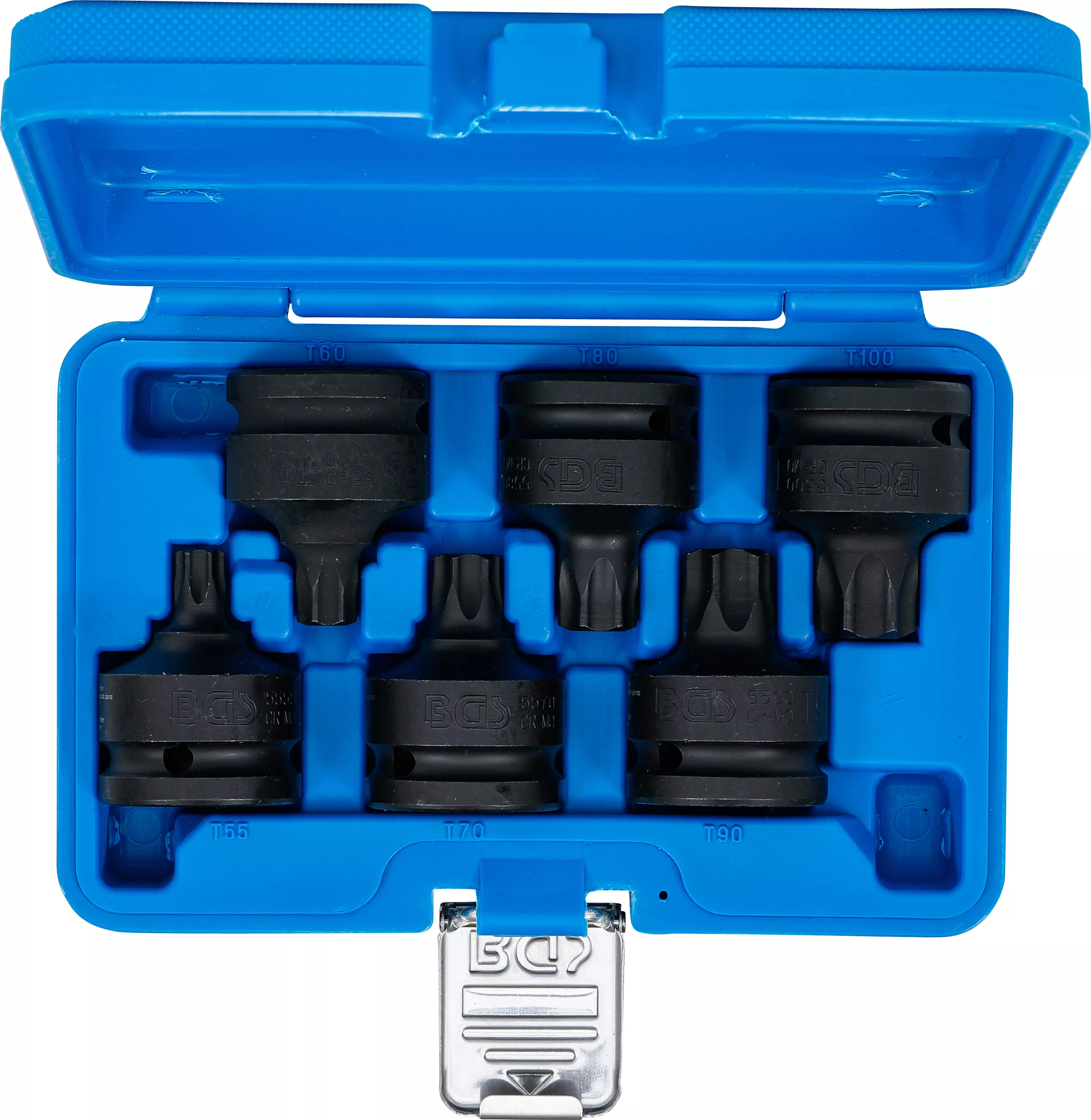 Set capete biti de impact | 20 mm (3/4") | Profil T (pentru Torx) T55 - T100 | 6 piese [4]