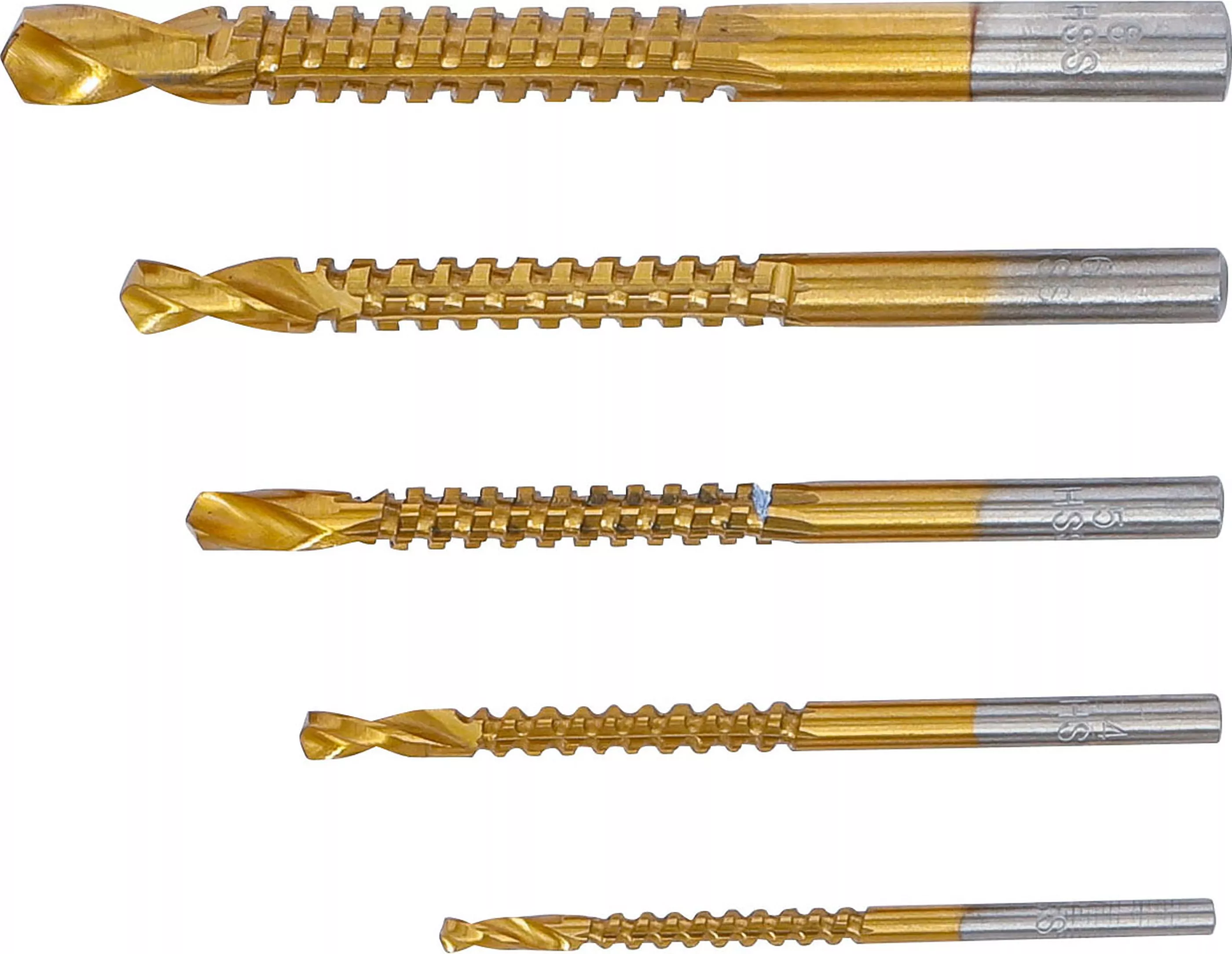 Set burghie freza | titan nitrurat | 3 - 8 mm | 5 piese [3]