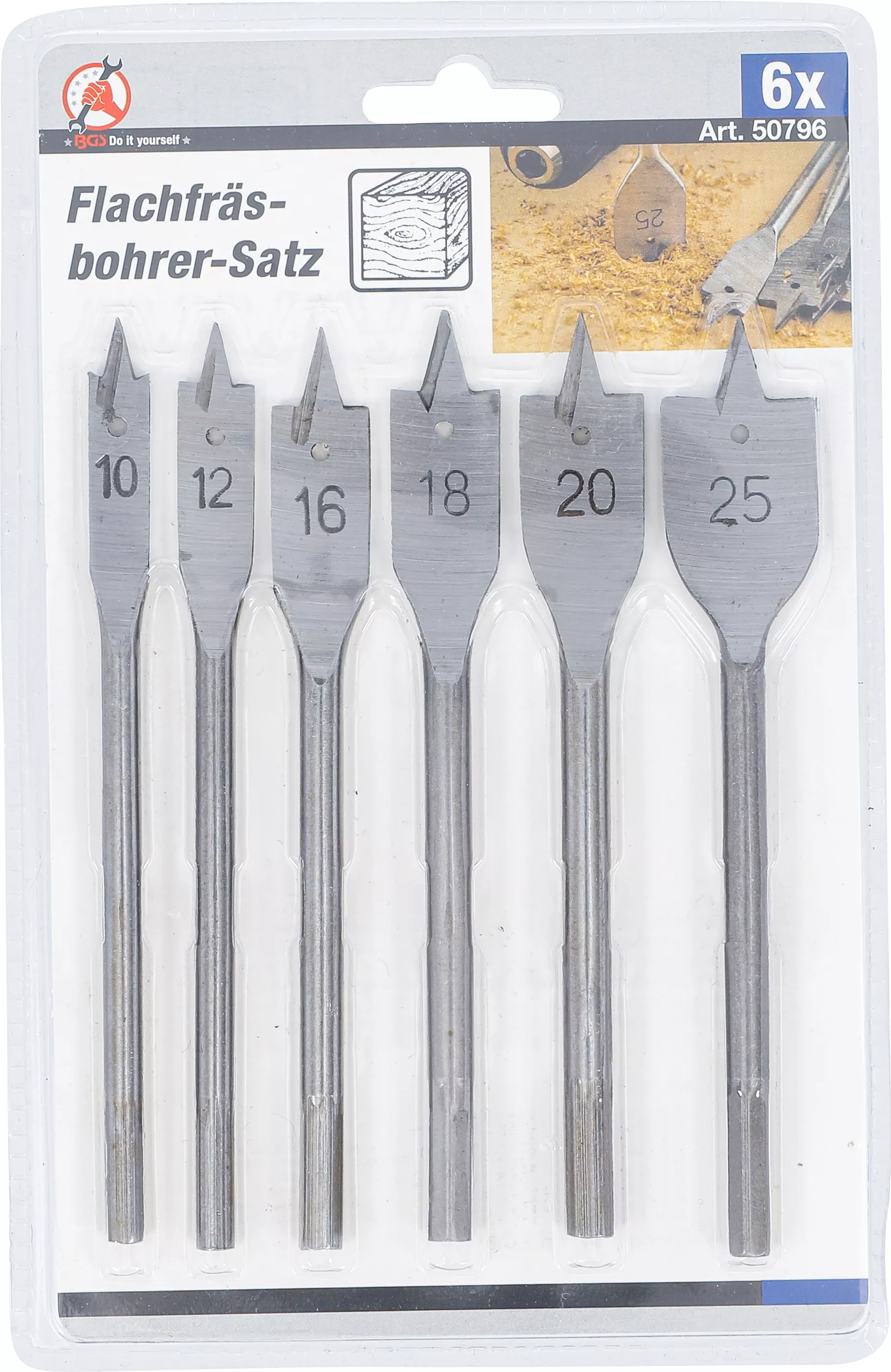 Set burghie-freza plate | 10 - 25 mm | 6 piese [4]