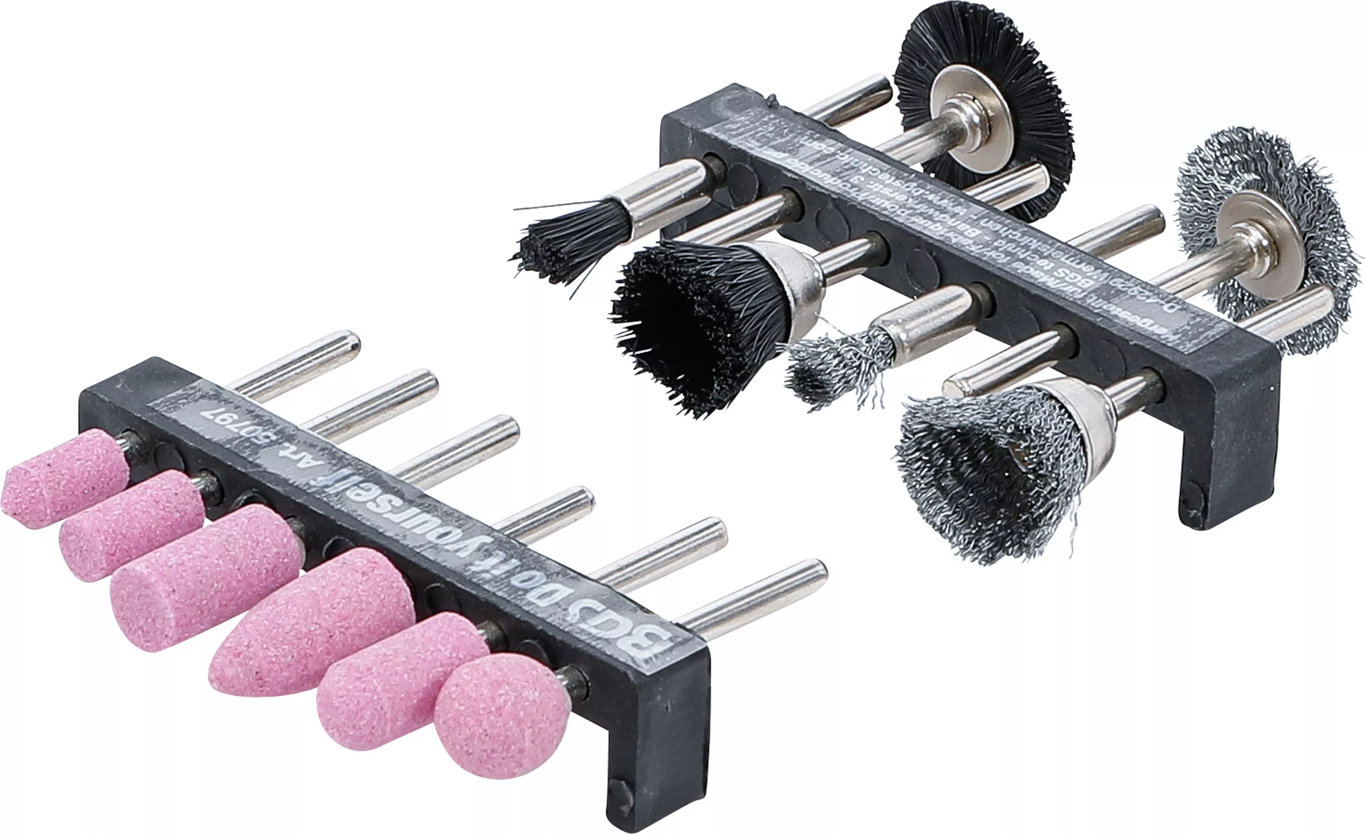 Set perii de plastic / de slefuitor si din sarma de otel | 12 piese [3]