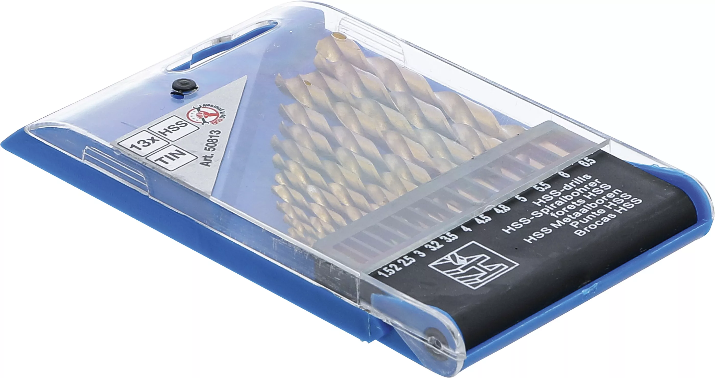 Set burghie spiralate HSS | titan-nitrurat | 1,5 - 6,5 mm | 13 piese [5]