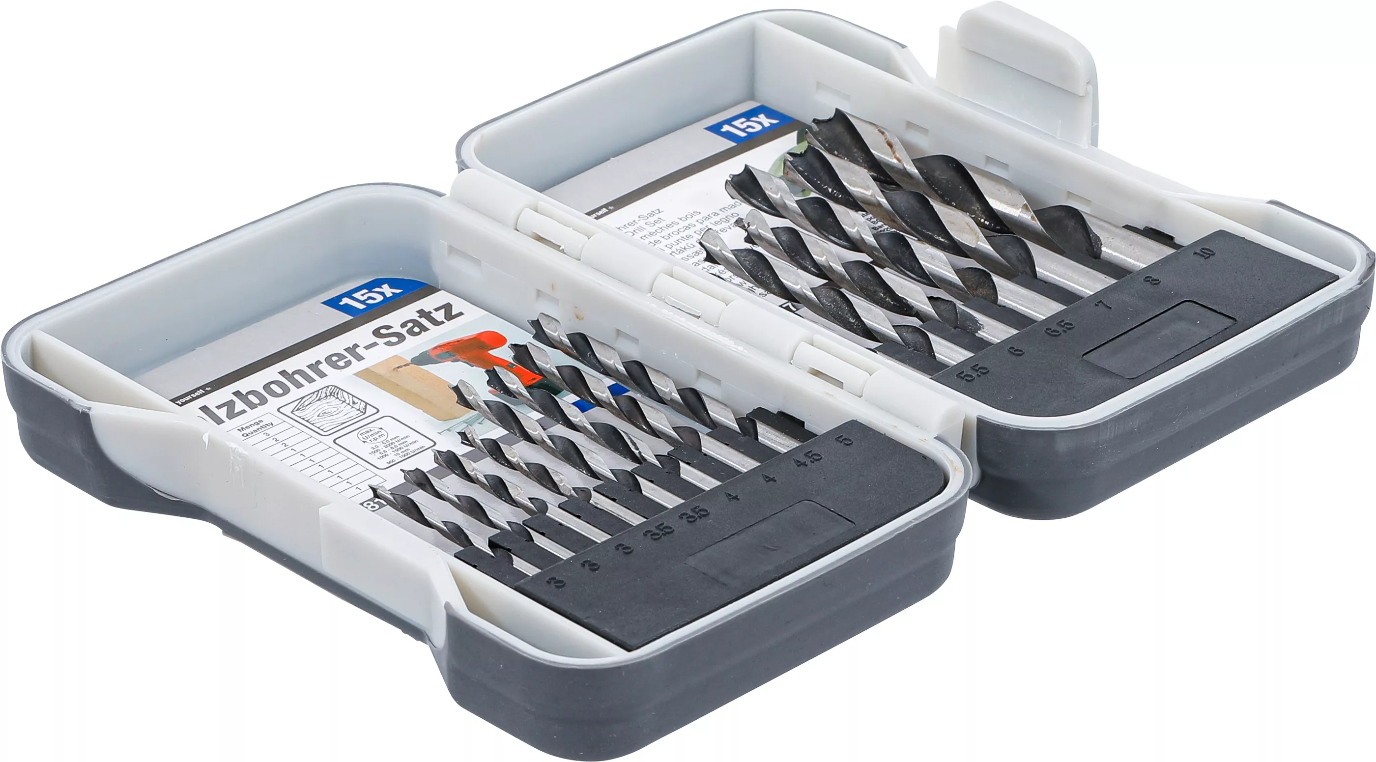 Set burghie pentru lemn | 3 - 10 mm | 15 piese [2]