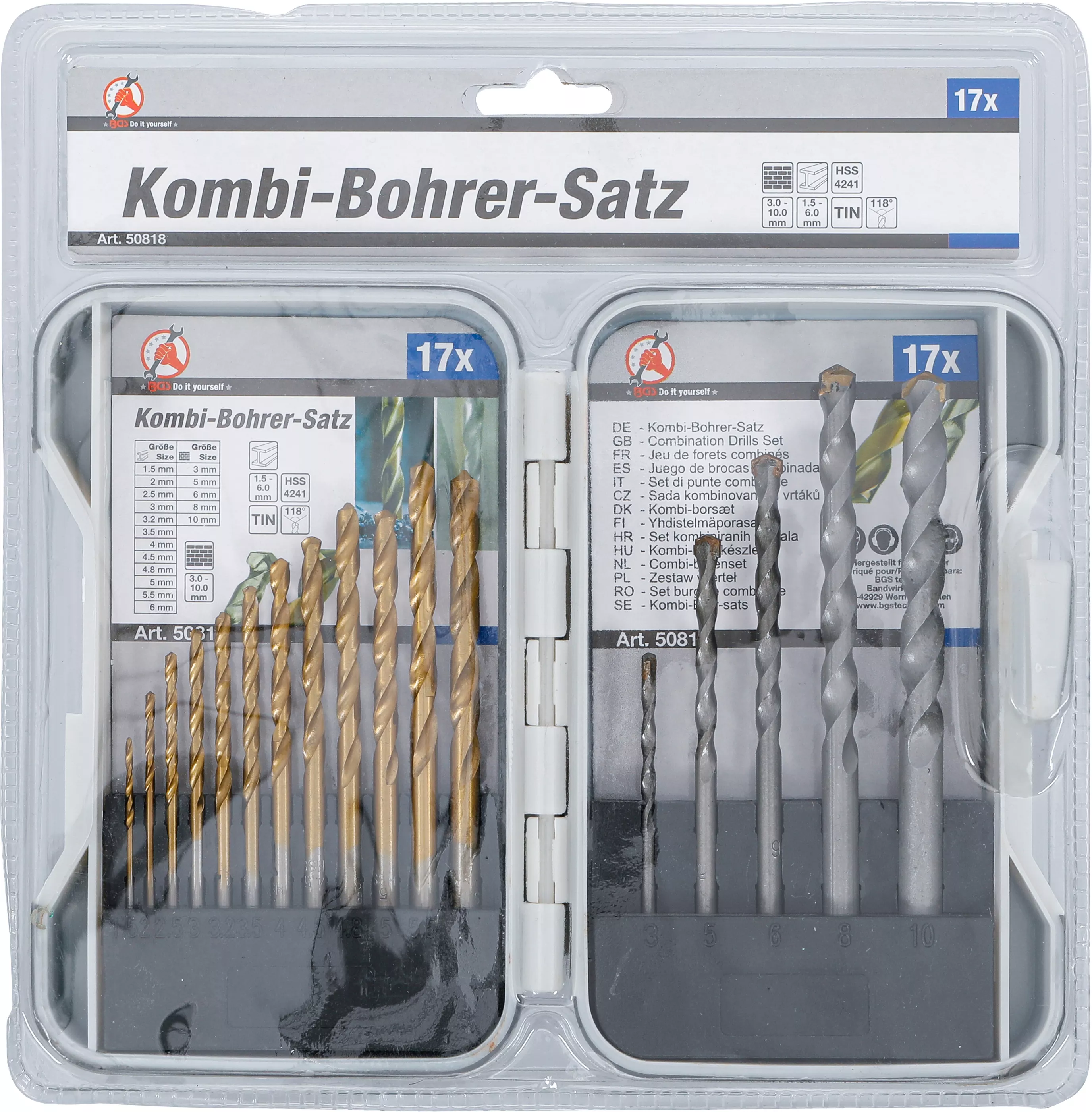 Set burghie combinate | 1,5 - 10 mm | 17 piese [4]