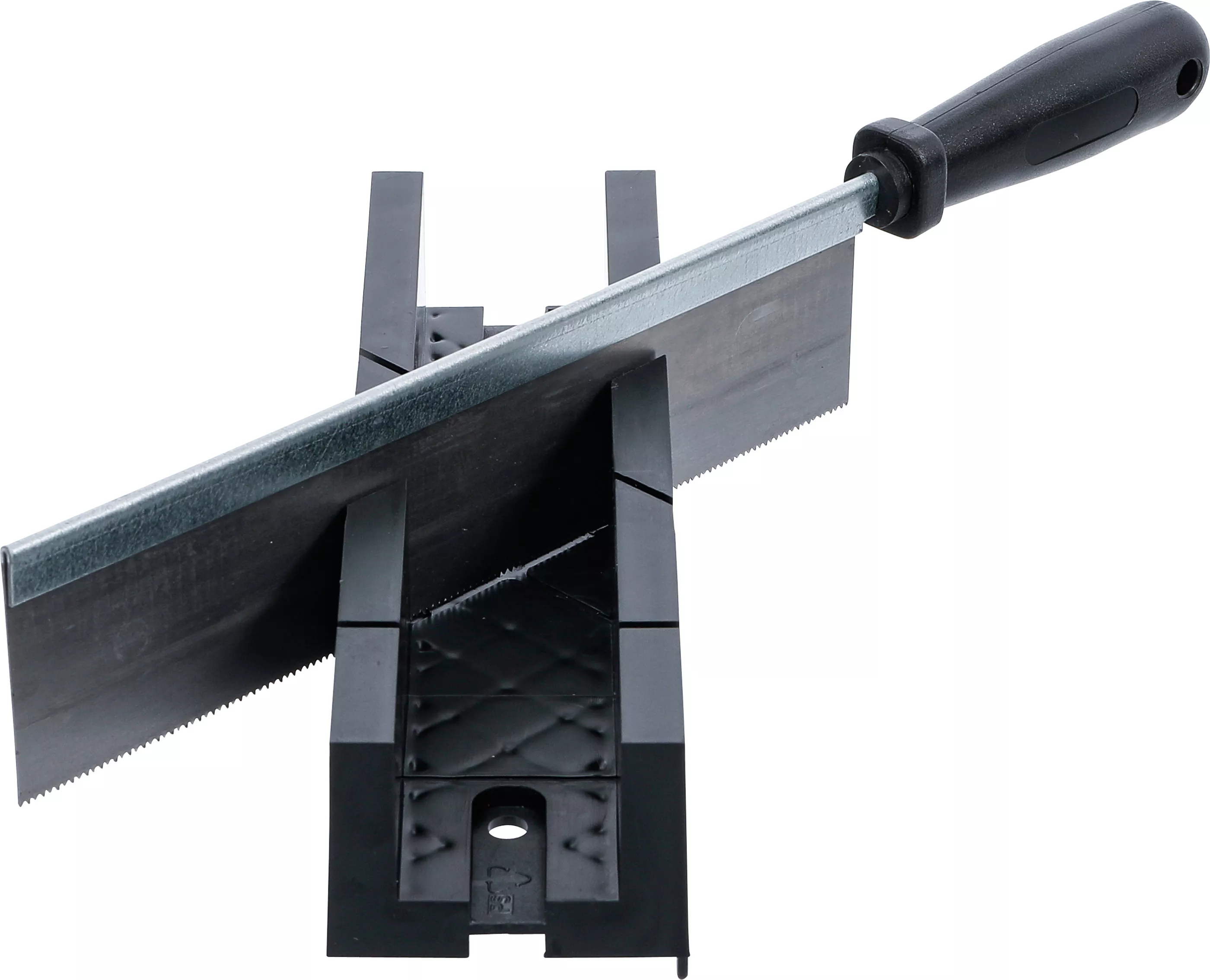 Suport taiere inclinata din plastic | 245 x 65 x 48 mm | cu fierastrau fin [3]