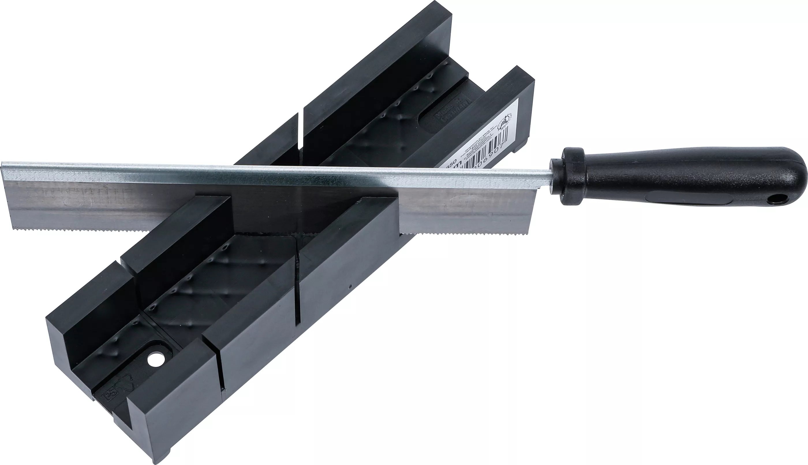 Suport taiere inclinata din plastic | 245 x 65 x 48 mm | cu fierastrau fin [1]