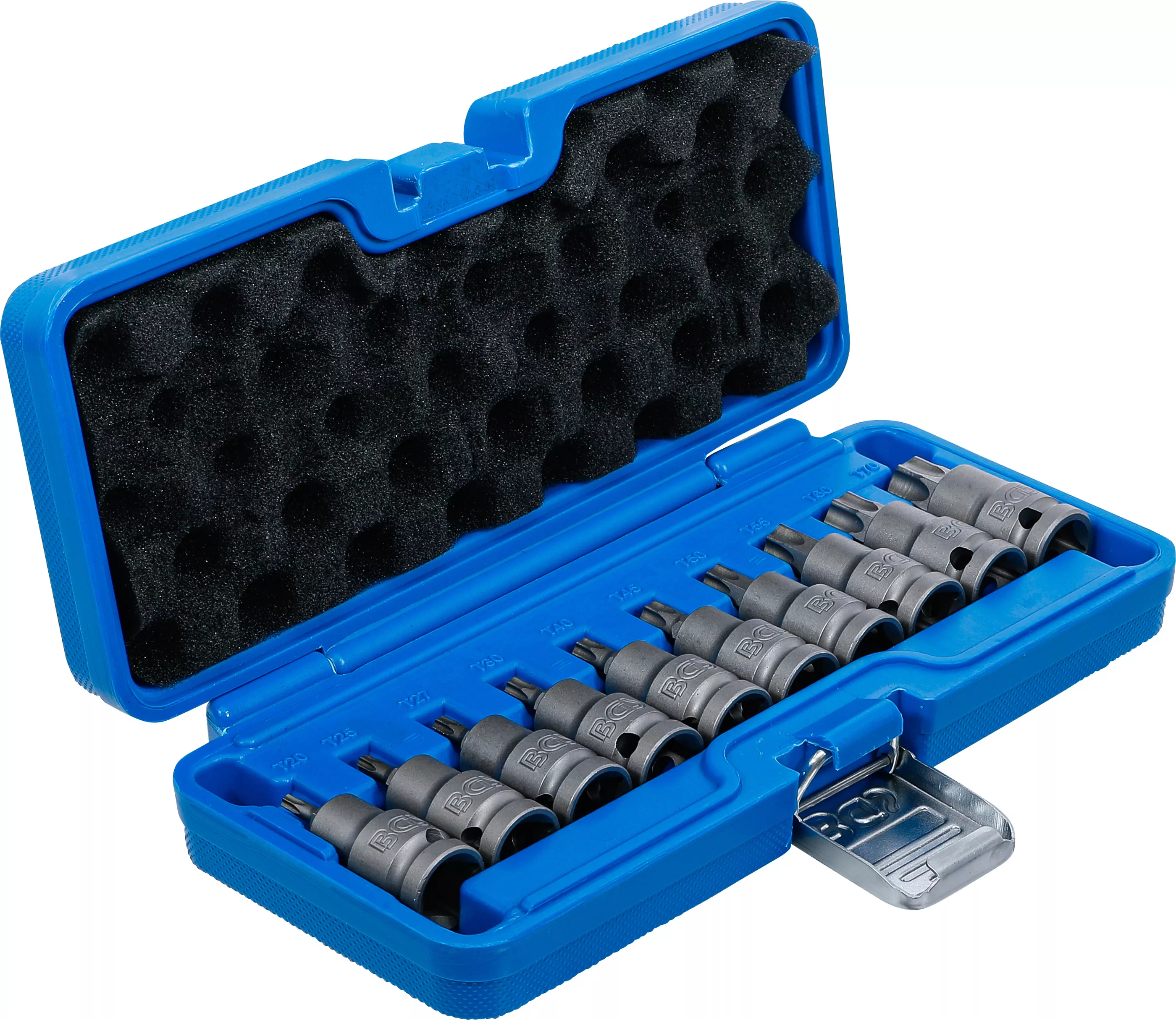 Set capete biti de impact | 12,5 mm (1/2") | Profil T (pentru Torx) T20 - T70 | 10 piese [2]