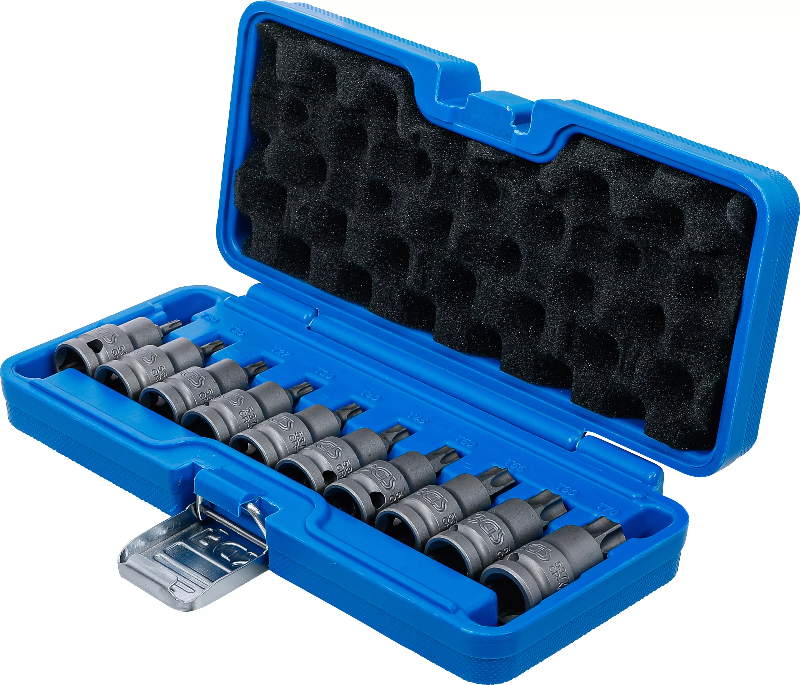 Set capete biti de impact | 12,5 mm (1/2") | Profil T (pentru Torx) T20 - T70 | 10 piese [3]