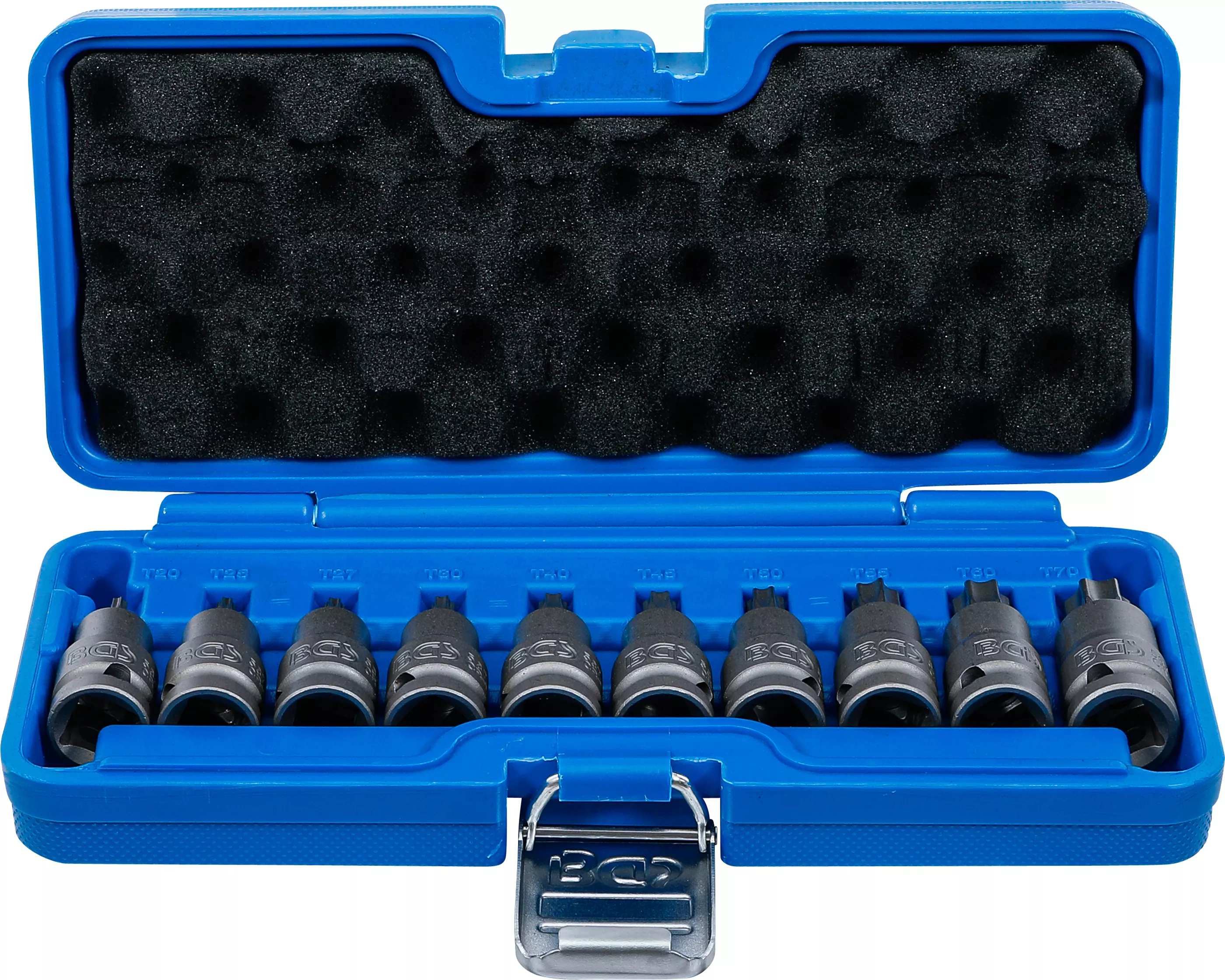Bituri - Set capete biti de impact | 12,5 mm (1/2") | Profil T (pentru Torx) T20 - T70 | 10 piese