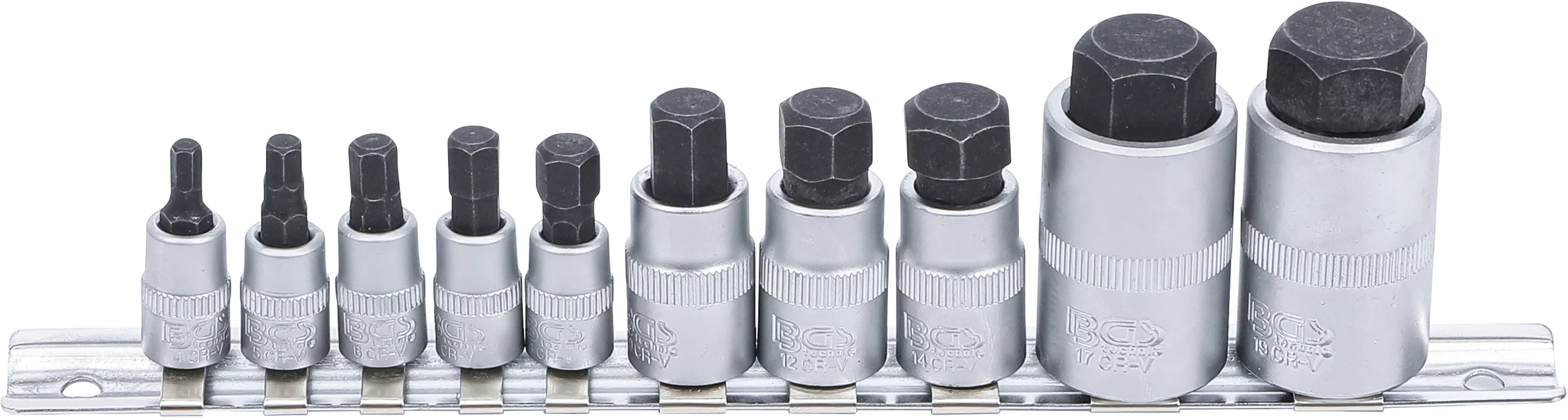 Bituri - Set biti | extra scurt | hexagon interior 4 - 19 mm | 10 piese