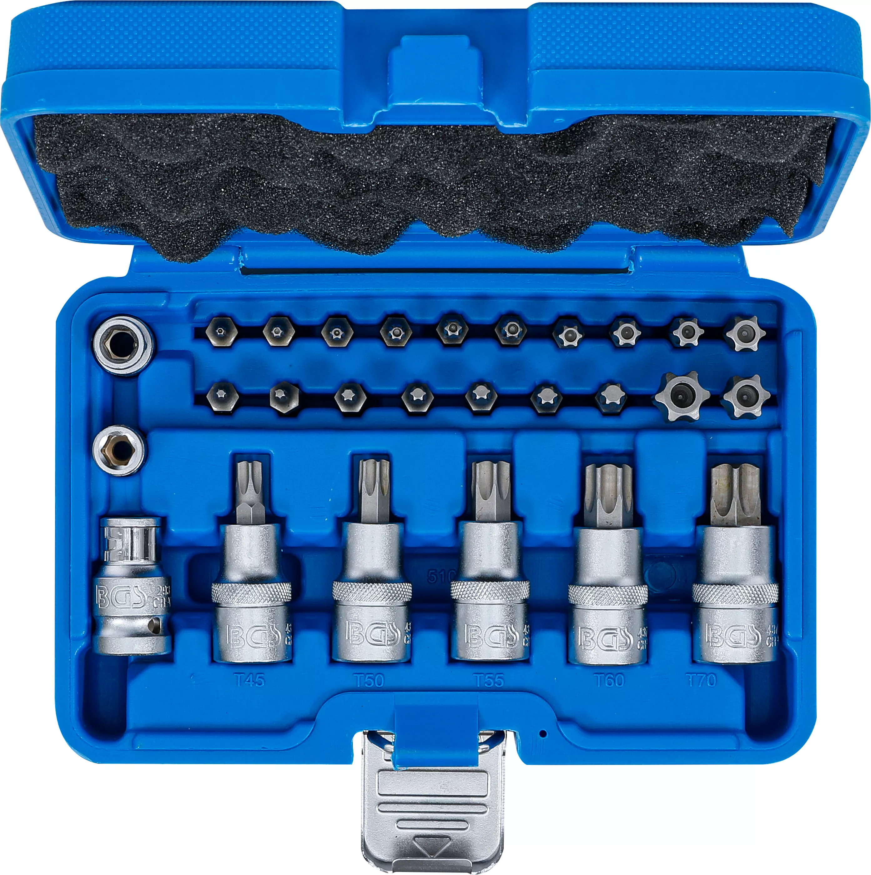 Set biti si capete atasare | 12,5 mm (1/2") | Profil T (pentru Torx) | 27 piese [4]