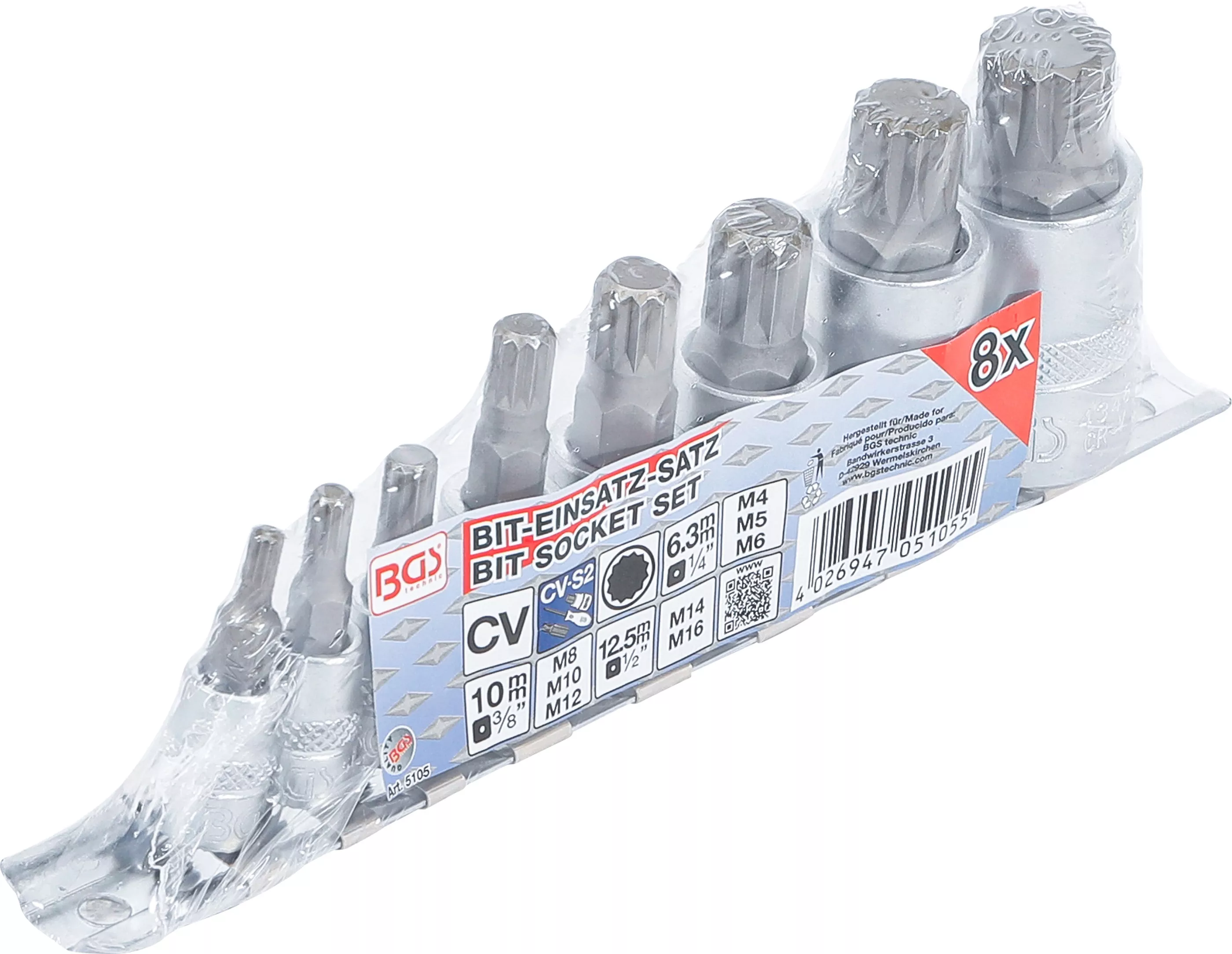 Set biti | Dantura interioara multipla (pentru XZN) | M4 - M16 | 8 piese [3]