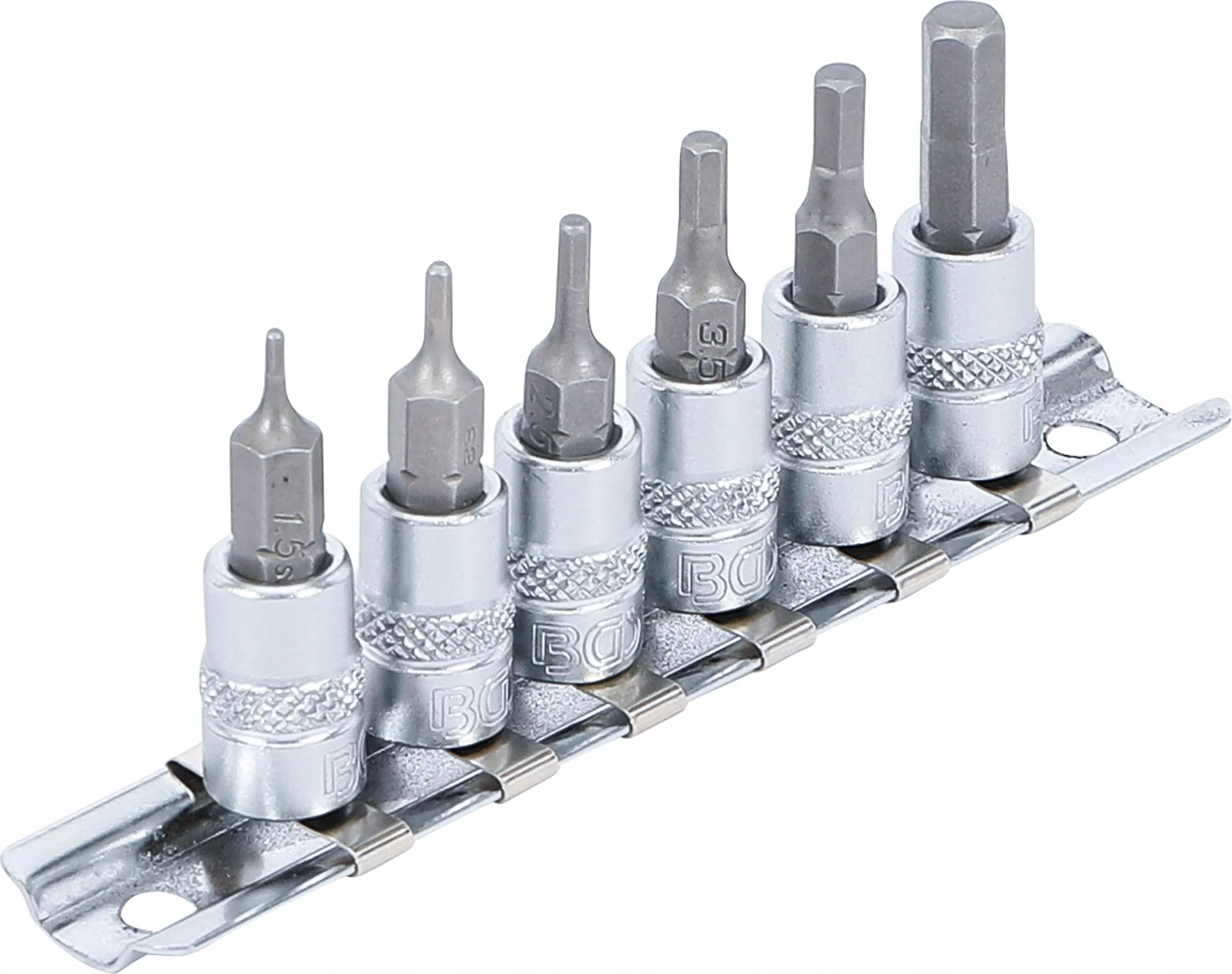 Set biti | 6,3 mm (1/4") | hexagon interior 1,5 - 6 mm | 6 piese [2]