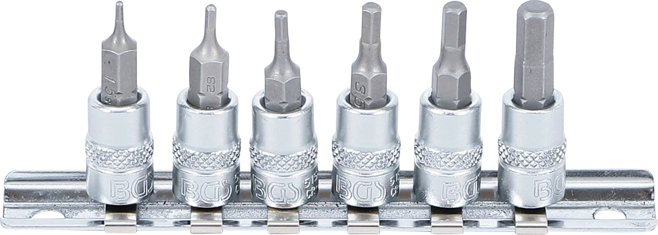Bituri - Set biti | 6,3 mm (1/4") | hexagon interior 1,5 - 6 mm | 6 piese
