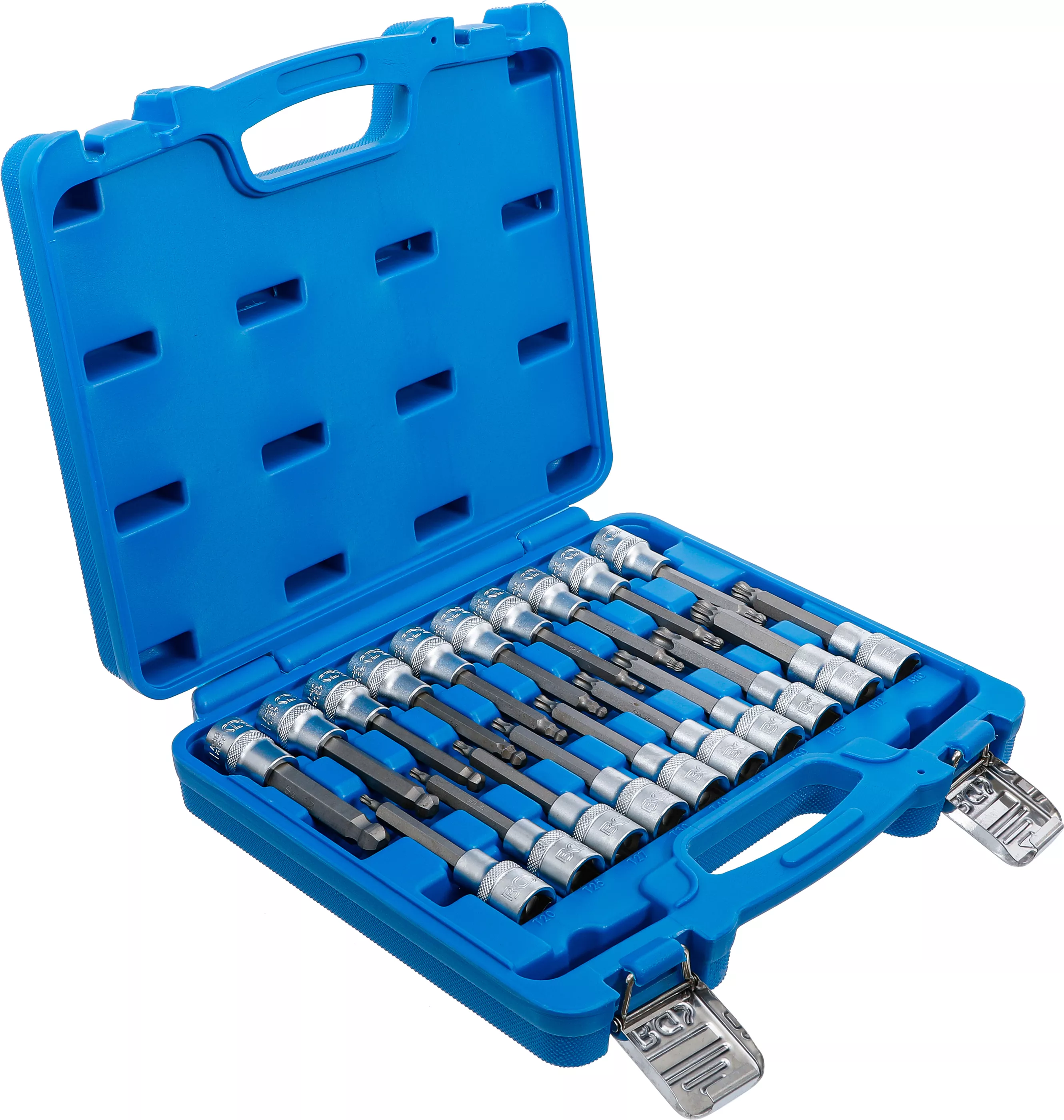 Set biti | 12,5 mm (1/2") | hexagon interior, Profil T (pentru Torx), Dantura interioara multipla (pentru XZN) cu cap sferic | 20 piese [2]