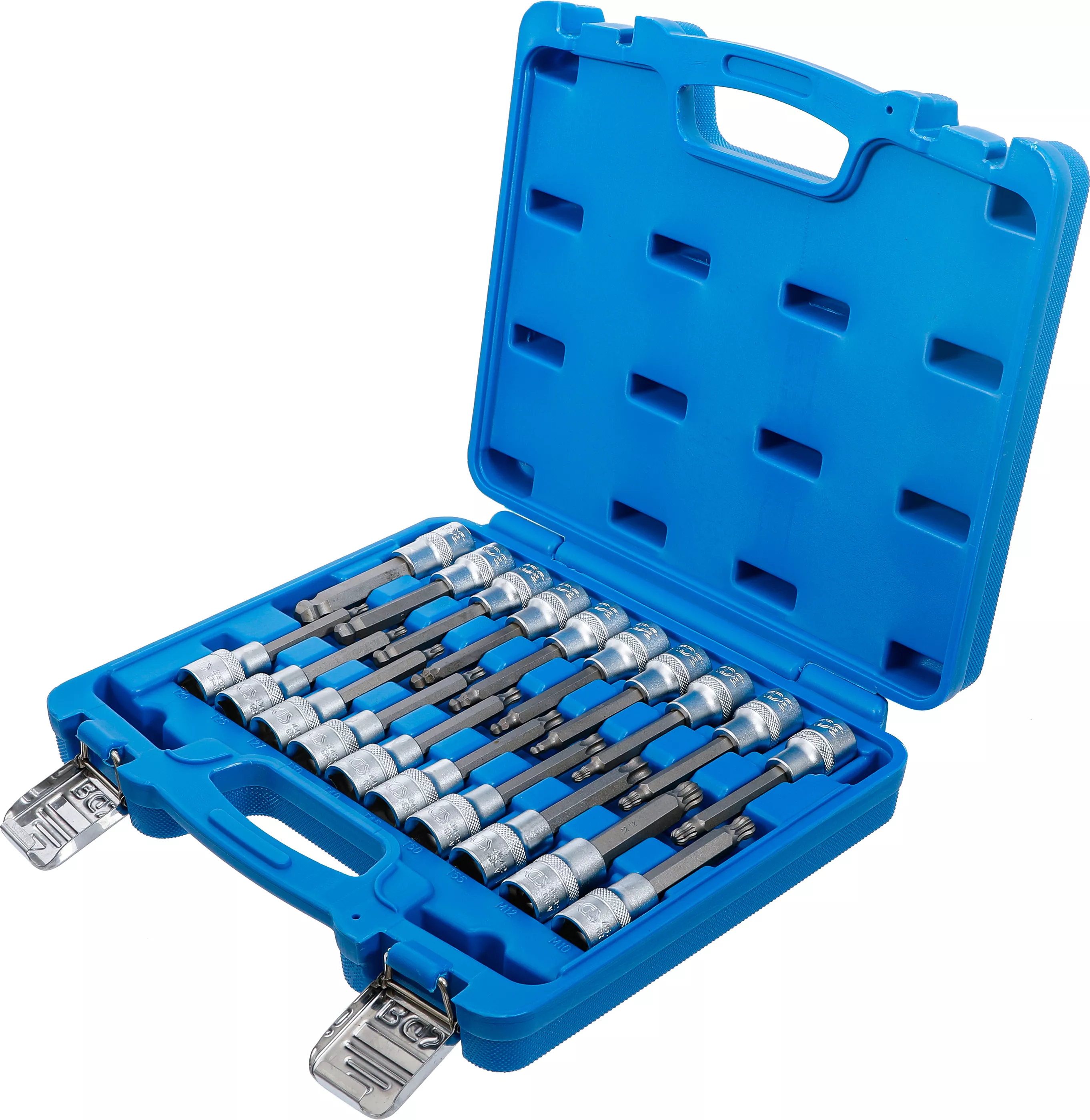Set biti | 12,5 mm (1/2") | hexagon interior, Profil T (pentru Torx), Dantura interioara multipla (pentru XZN) cu cap sferic | 20 piese [3]