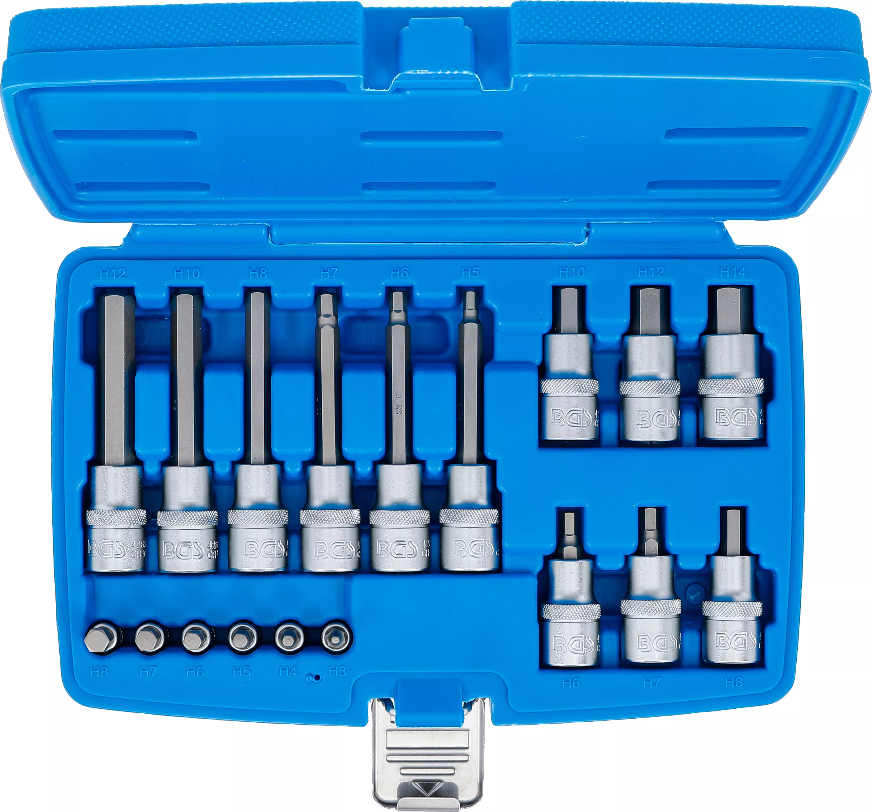 Set biti | 6,3 mm (1/4") / 12,5 mm (1/2") | hexagon interior | 18 piese [4]