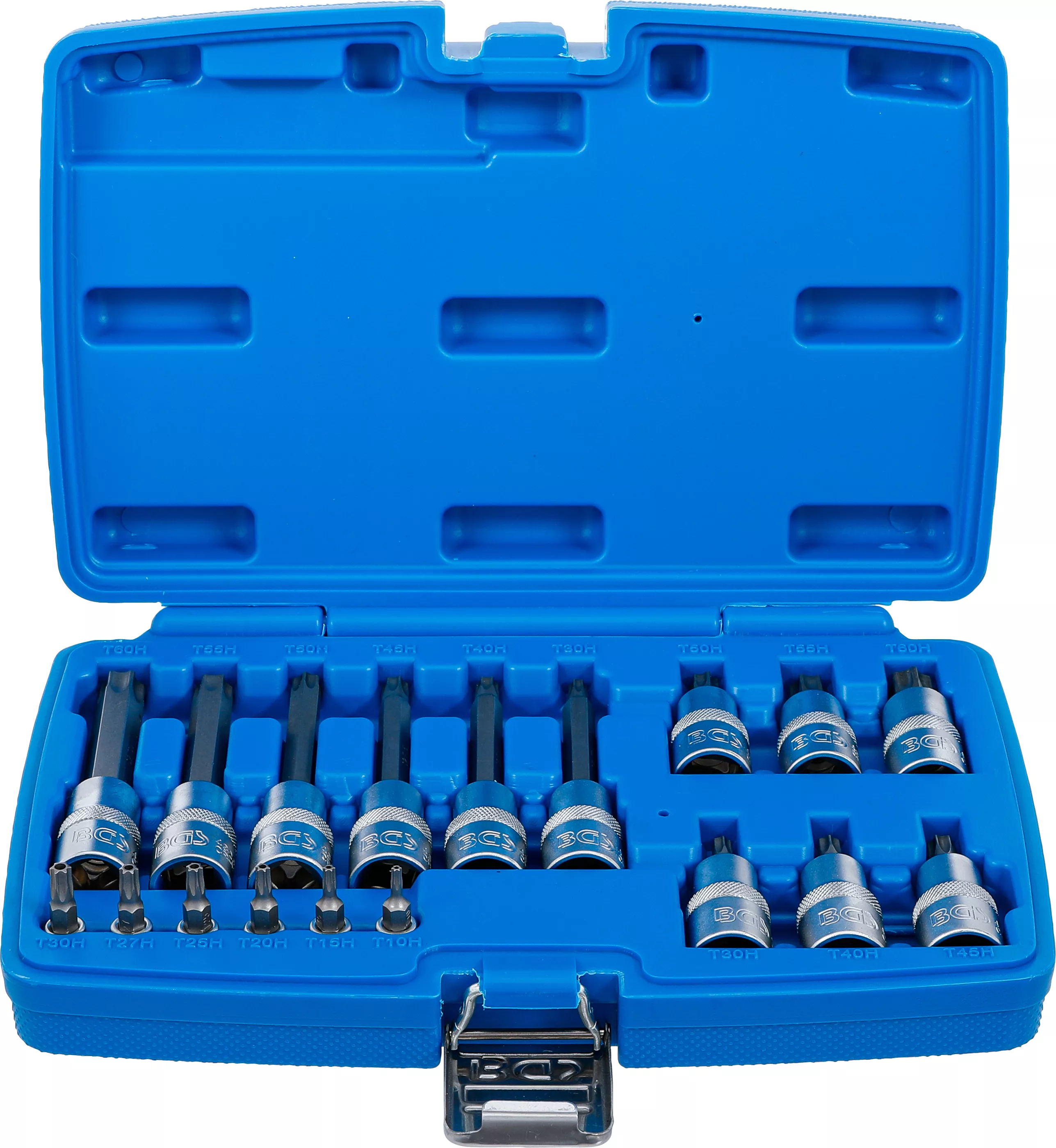 Bituri - Set biti | 6,3 mm (1/4") / 12,5 mm (1/2") | Profil T (pentru Torx) cu gaura | 18 piese