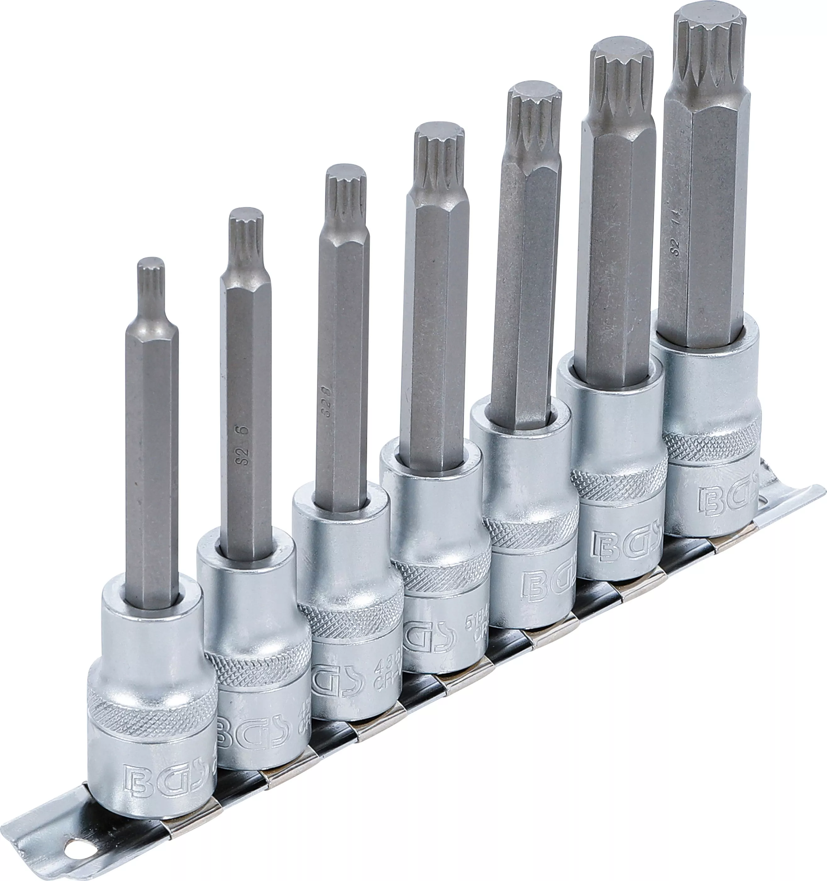 Set biti | 12,5 mm (1/2") | Dantura interioara multipla (pentru XZN) M5 - M14 | 7 piese [2]