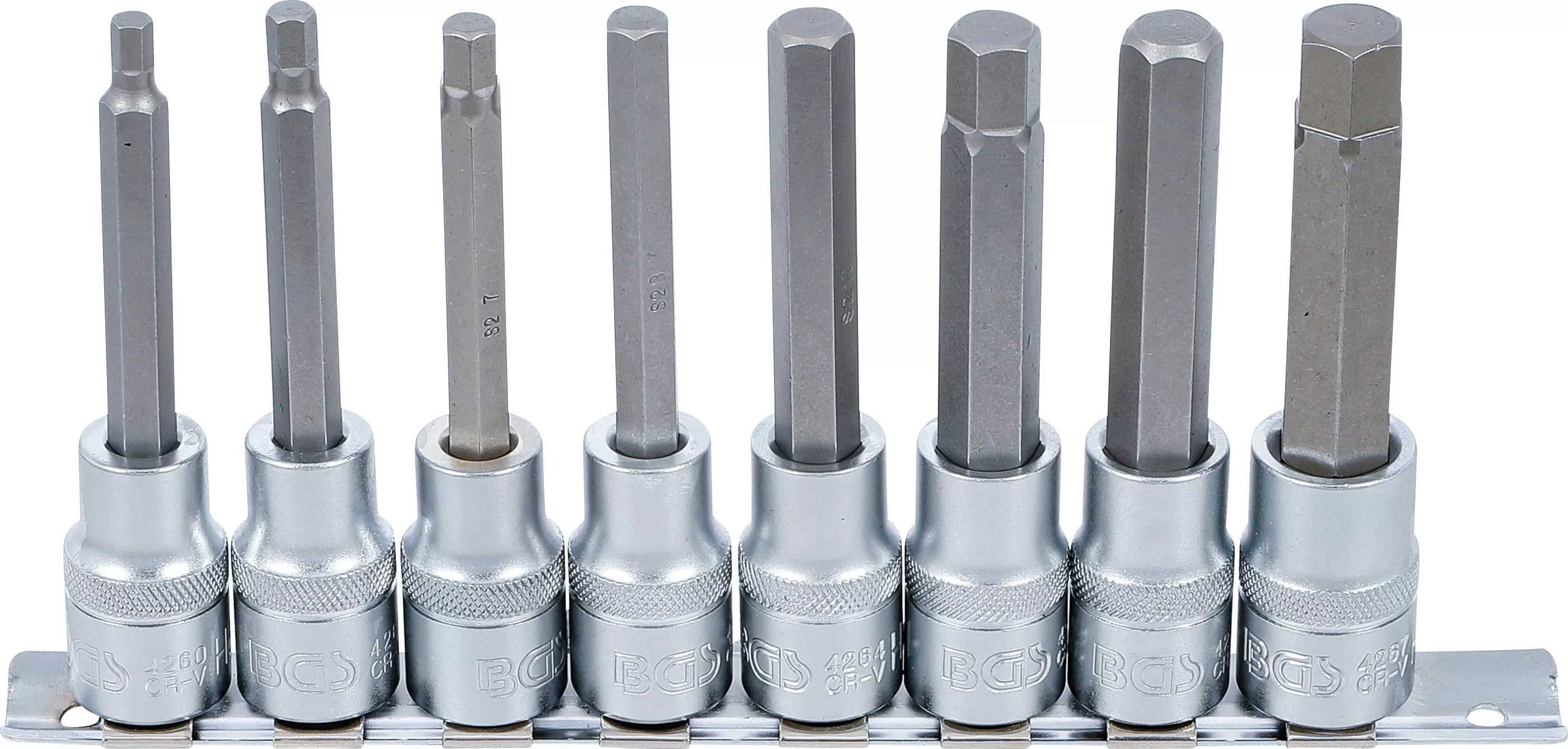Bituri - Set biti | 12,5 mm (1/2") | hexagon interior 5 - 13 mm | 8 piese