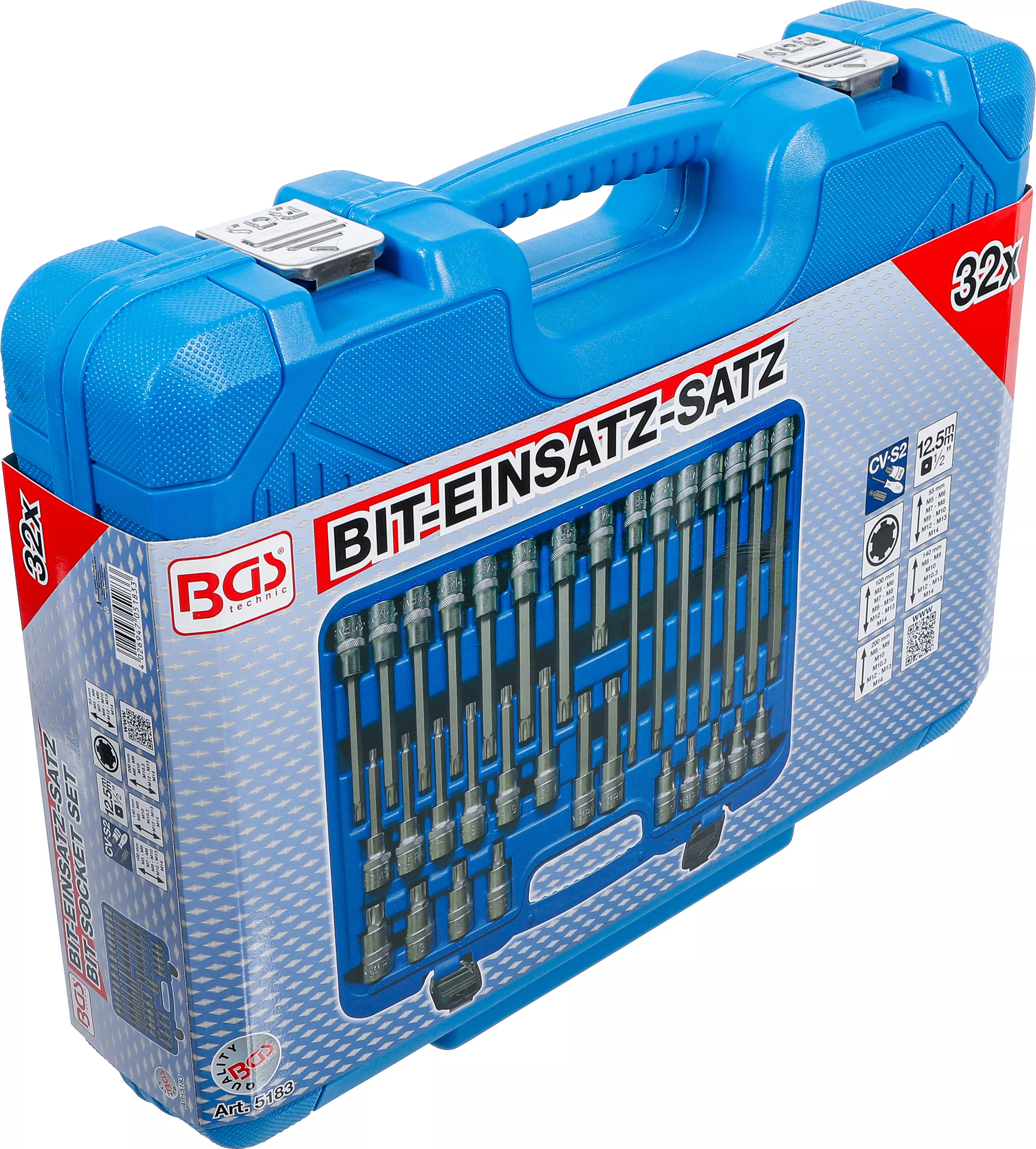 Set biti | 12,5 mm (1/2") | Profil pana (pentru RIBE) | 32 piese [7]