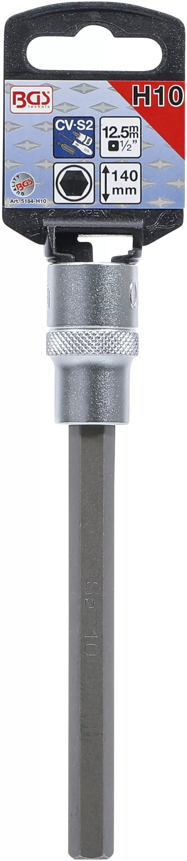 Bit | Lungime 140 mm | 12,5 mm (1/2") | hexagon interior 10 mm [2]