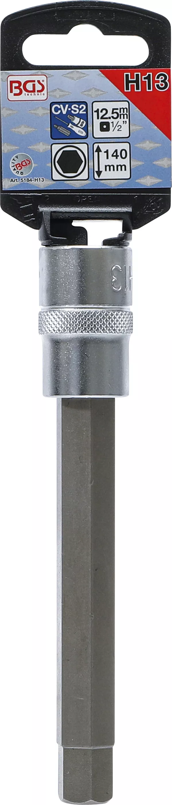 Bit | Lungime 140 mm | 12,5 mm (1/2") | hexagon interior 13 mm [2]