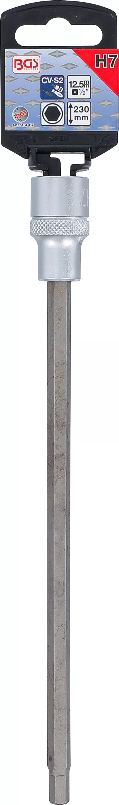 Bit | Lungime 230 mm | 12,5 mm (1/2") | hexagon interior 7 mm [2]