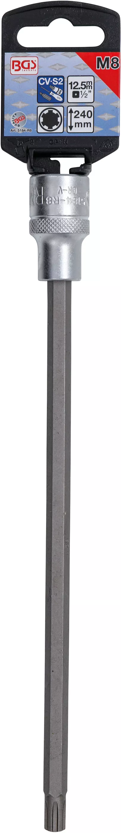 Bit | Lungime 240 mm | 12,5 mm (1/2") | Profil pana (pentru RIBE) M8 [2]