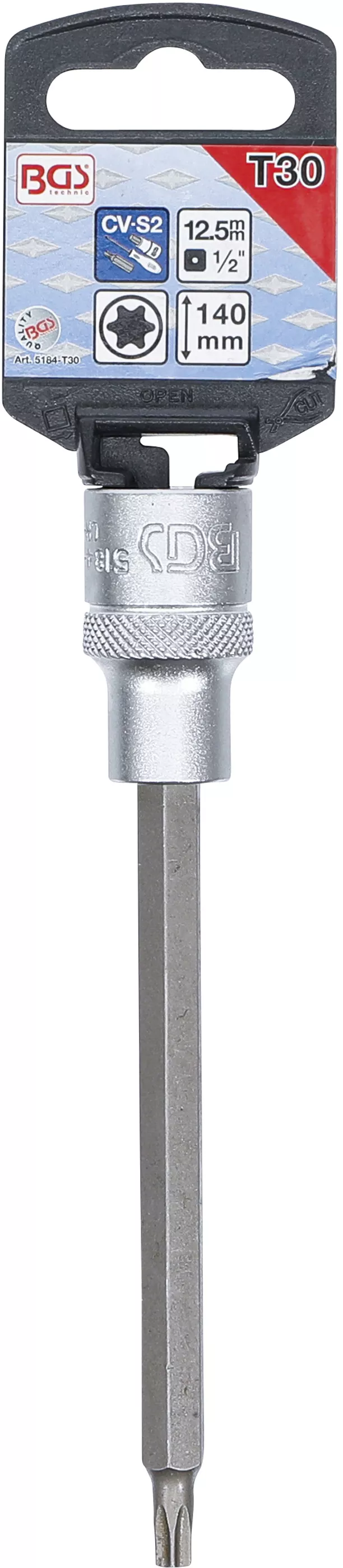Bit | 12,5 mm (1/2") | Profil T (pentru Torx) T30 [2]