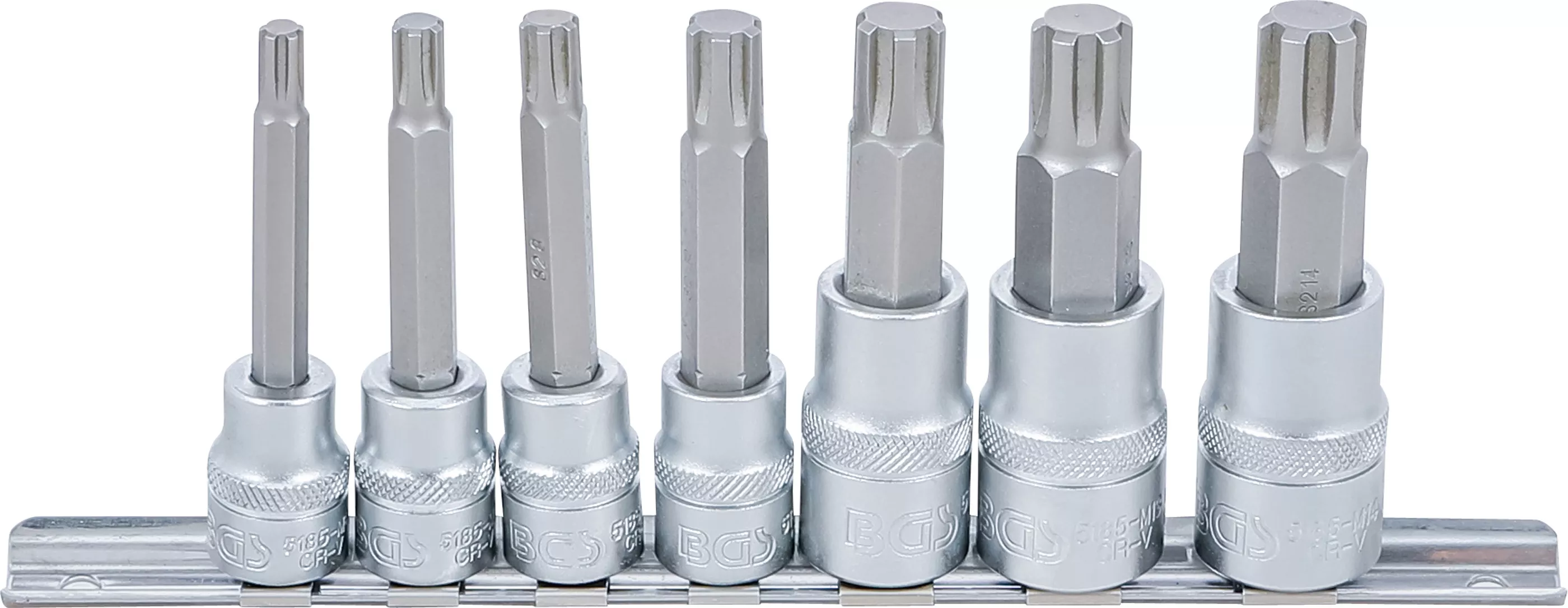 Scule - Set biti | 10 mm (3/8") / 12,5 mm (1/2") | Profil pana (pentru RIBE) M6 - M14 | 7 piese