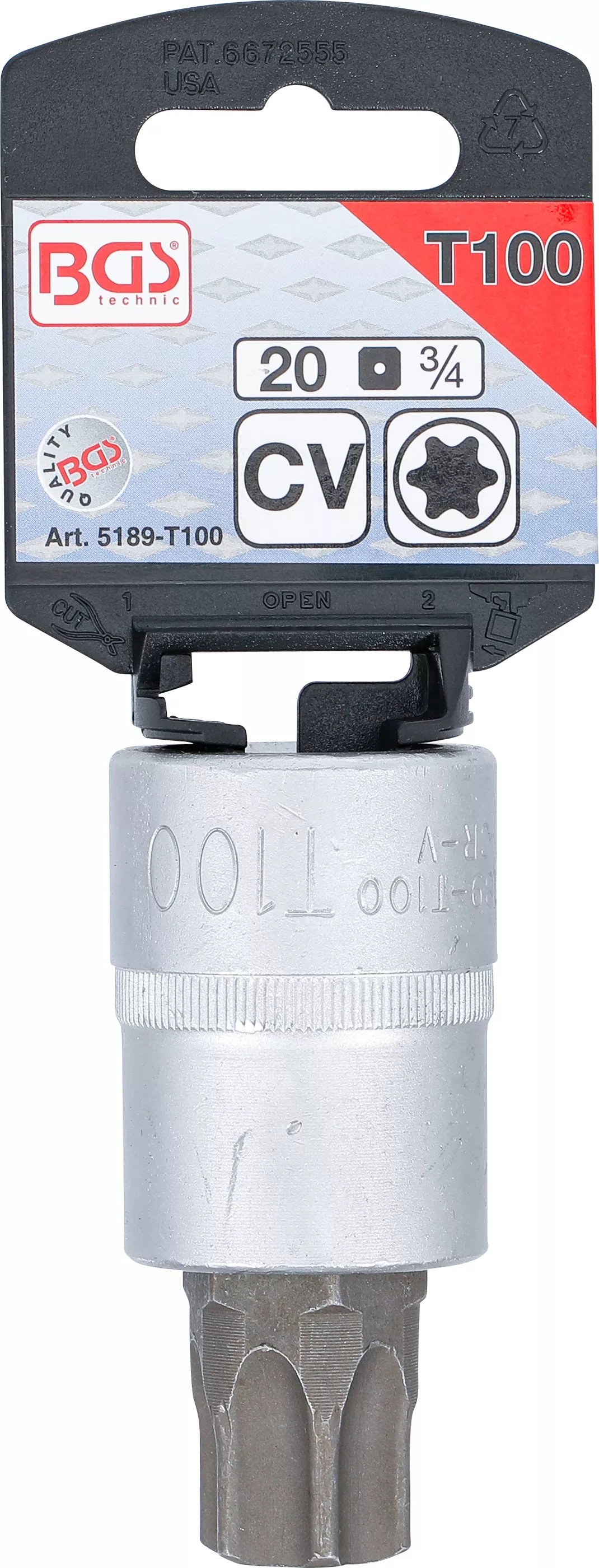 Bit | 20 mm (3/4") | Profil T (pentru Torx) T100 [3]