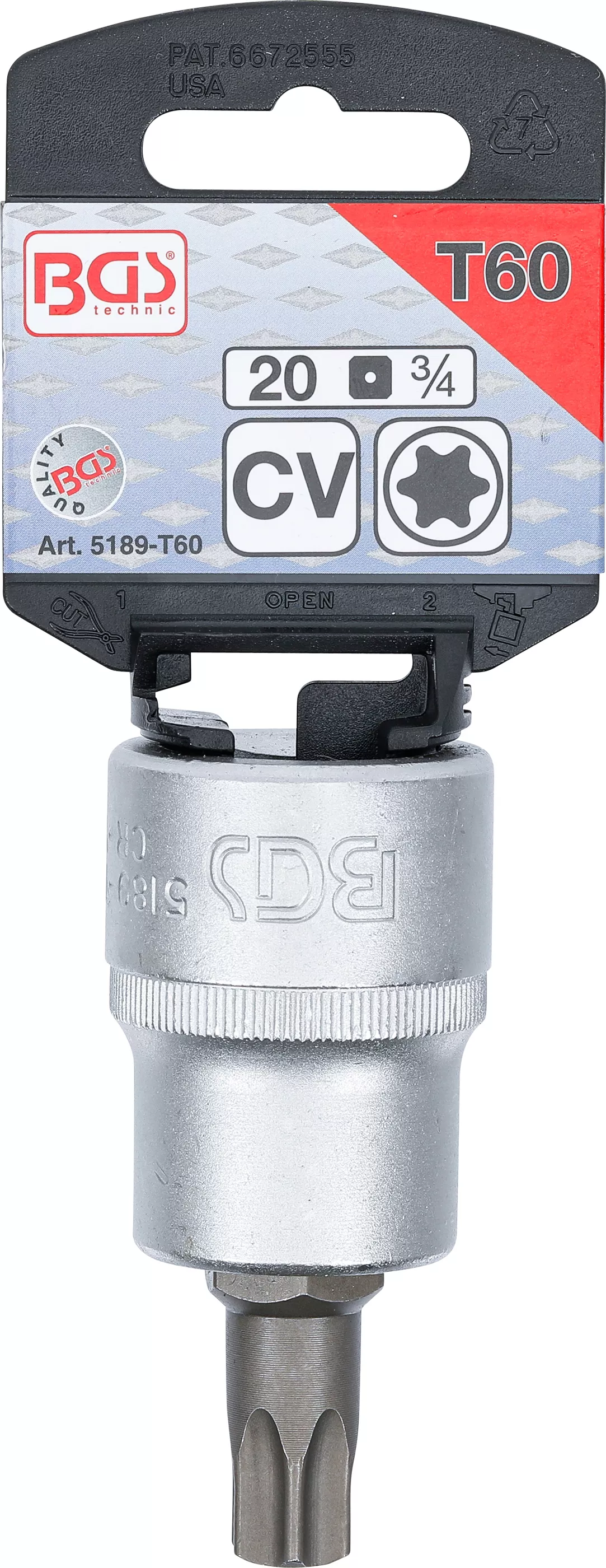 Bit | 20 mm (3/4") | Profil T (pentru Torx) T60 [3]