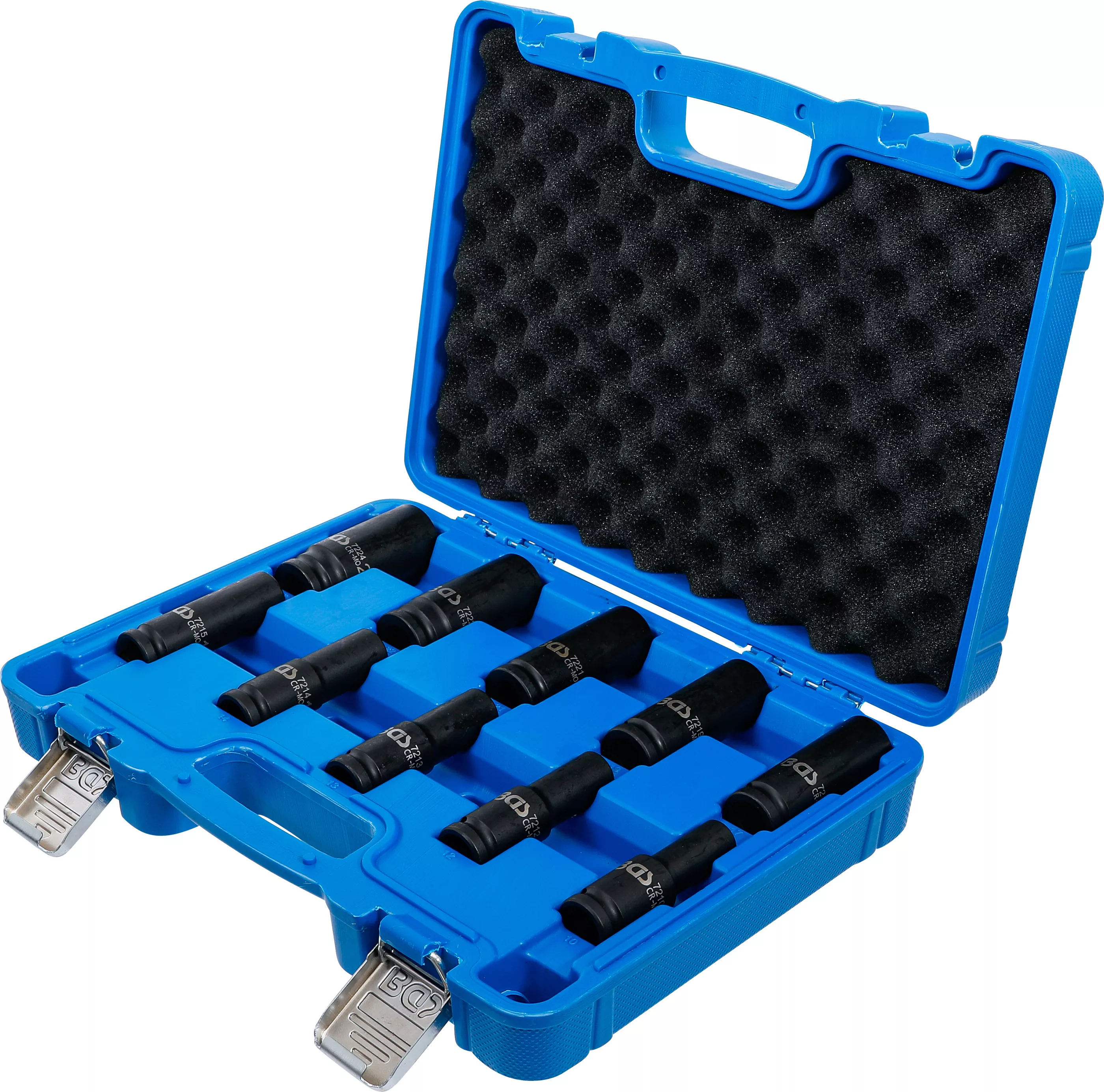 Set chei tubulare de impact cu protectie 6 colturi, adanc | 12,5 mm (1/2") | 10 - 24 mm | 10 piese [3]