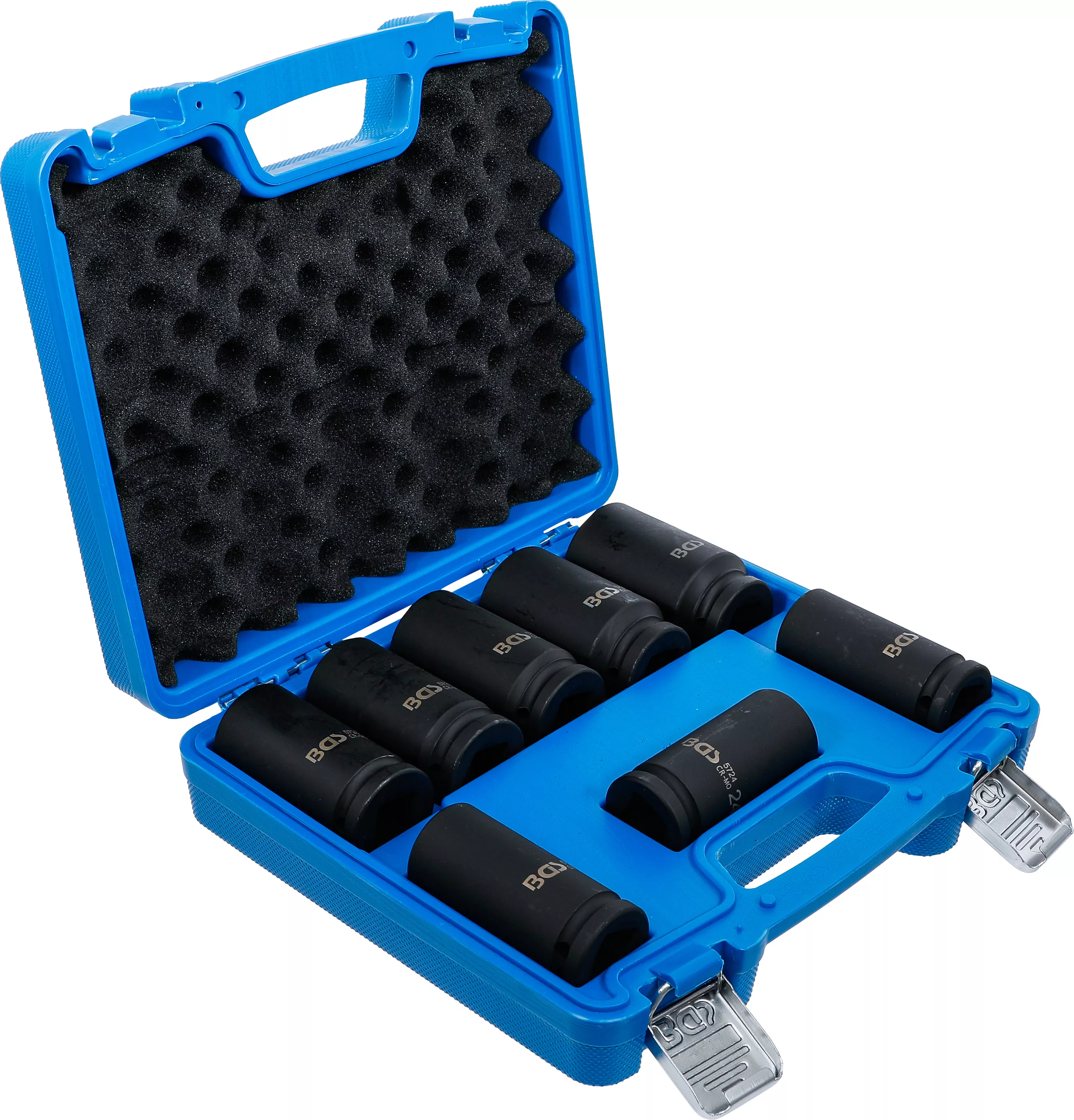 Set chei tubulare de impact cu protectie, extra lungi | 20 mm (3/4") | 22 - 38 mm | 8 piese [2]