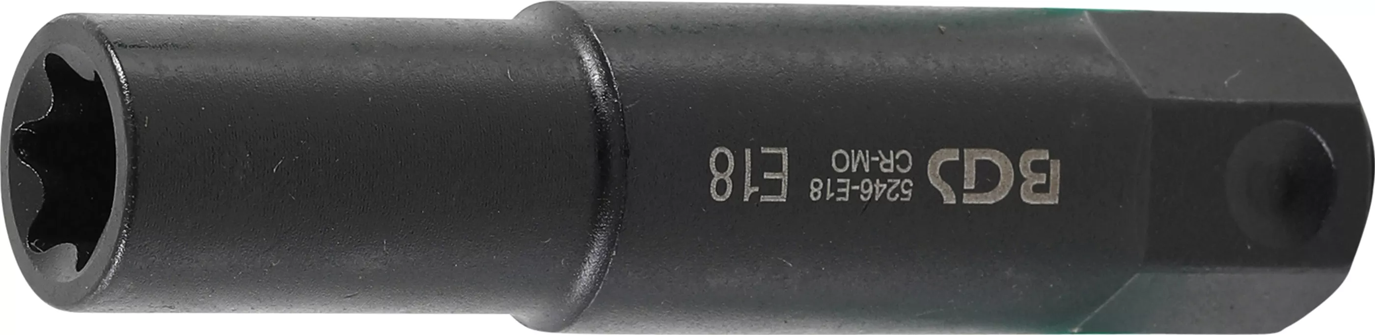 Cheie tubulara Profil E, extra lunga | Antrenare 6 colturi exterior 22 mm | E18 [1]